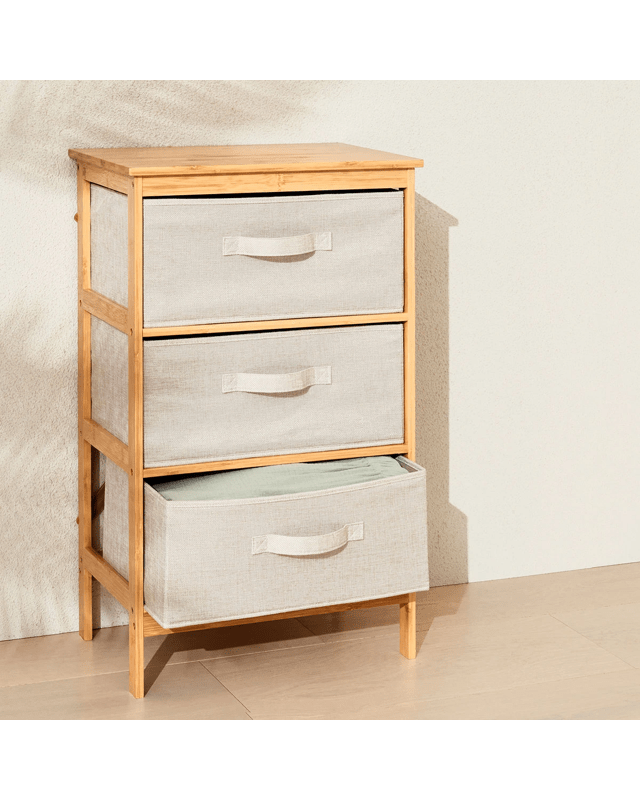 3 Drawer Bamboo C