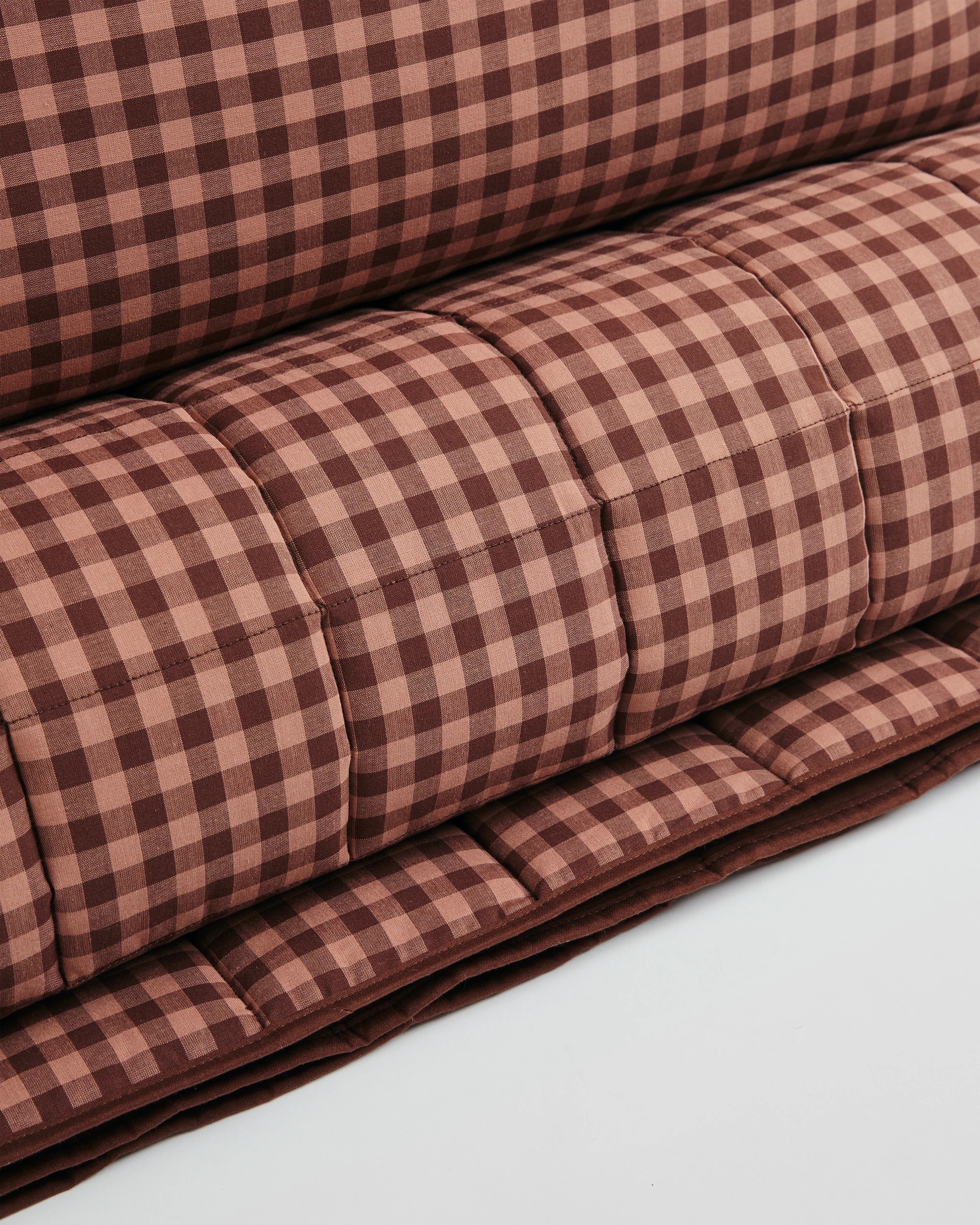 8 Target Hudson Gingham Cotton Coverlet Set - Super King Bed - Brown, 8 of 10