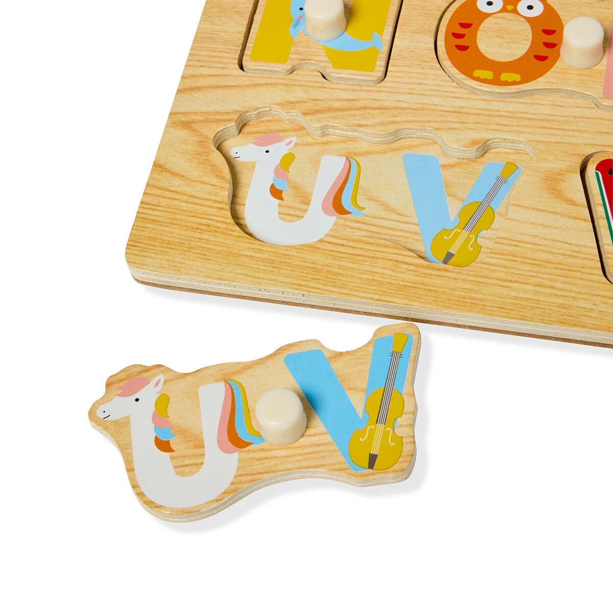 6 Wooden Alphabet Peg Puzzle, 6 of 6