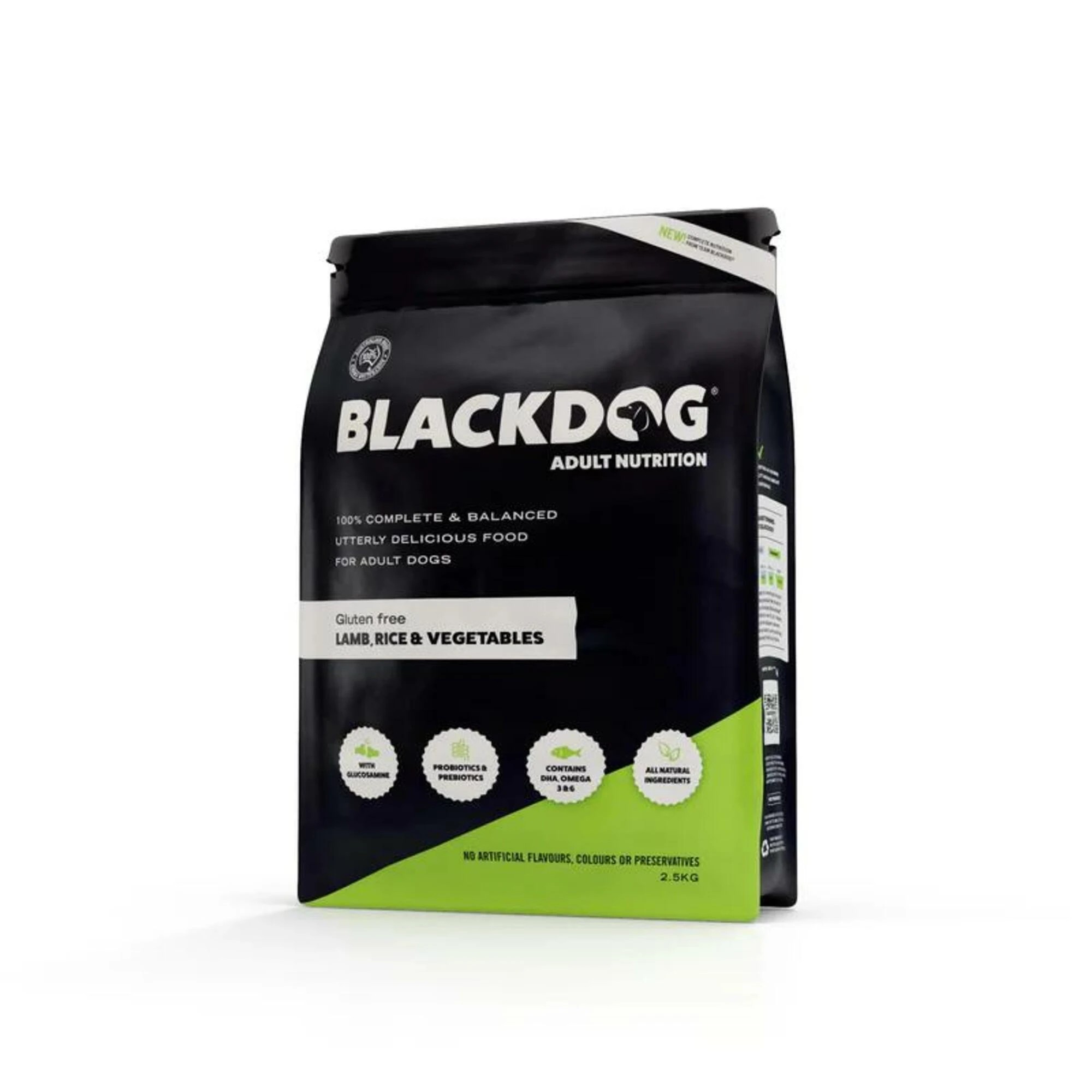 1 Black Dog Adult Lamb Rice & Vegetables 2.5kg, 1 of 1