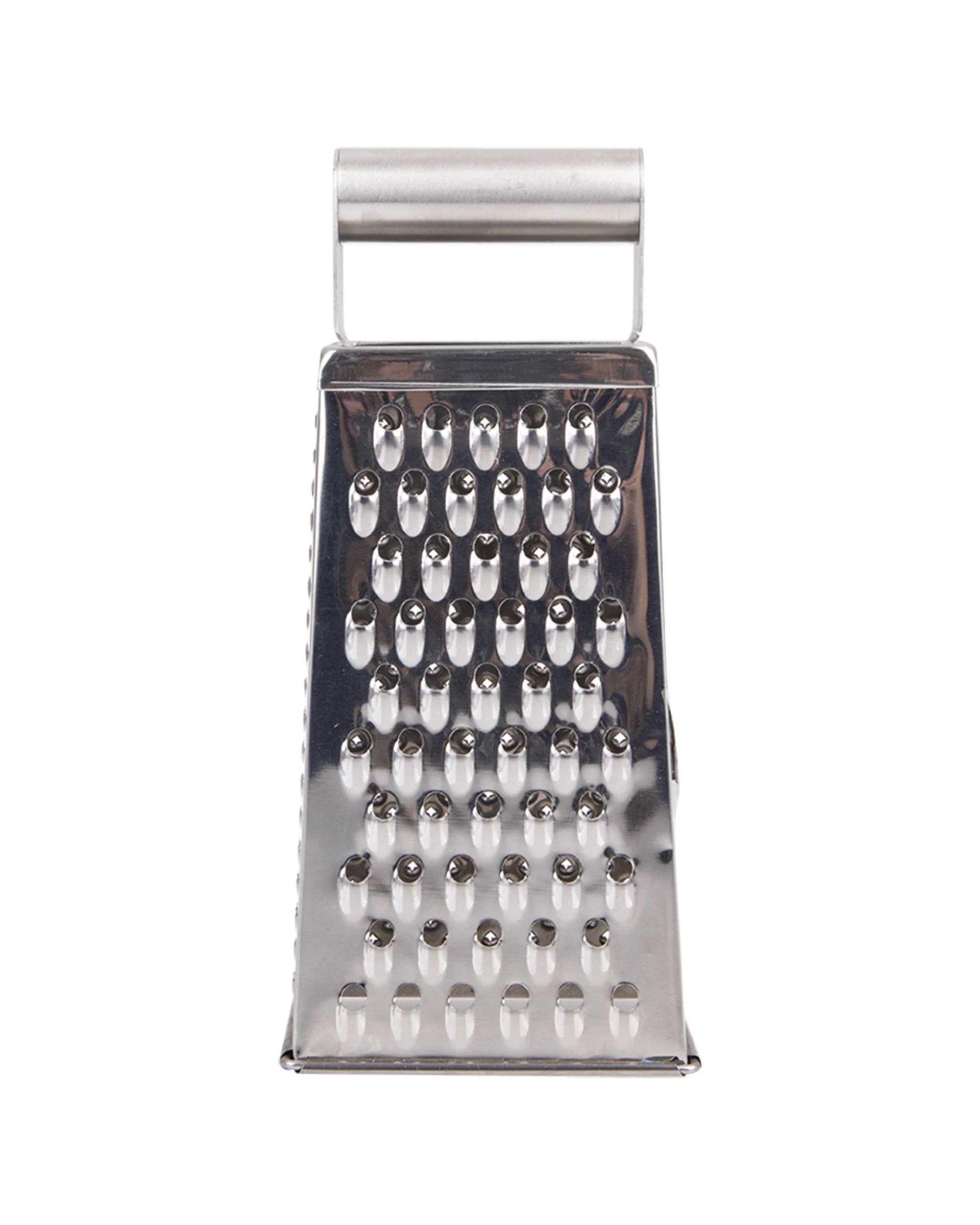 1 Appetito Stainless Steel Deluxe Grater 4 Sided Kitchen Cooking Tool - Metallic, 1 of 4