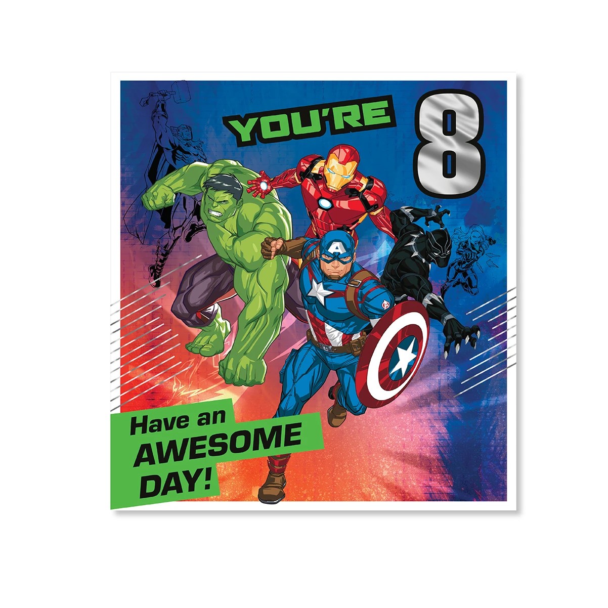 3 Hallmark 8th Birthday Card - Avengers, 3 of 3
