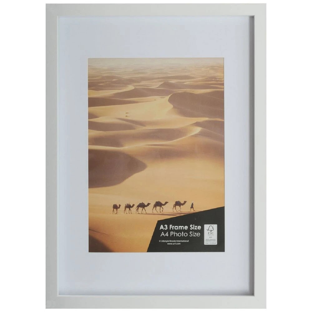 1 Sahara A3 with A4 Opening Poster Frame White, 1 of 4