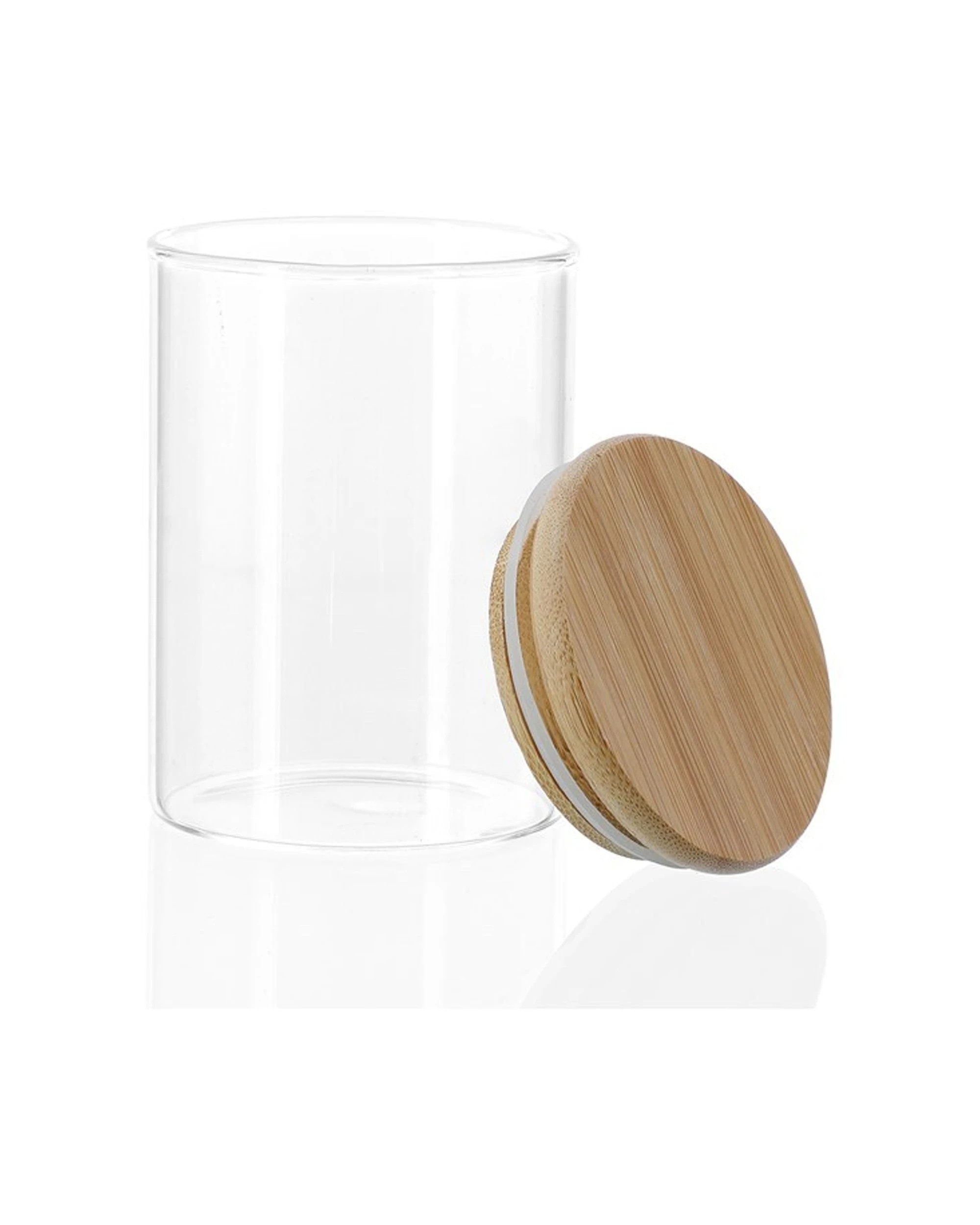5 Lemon & Lime 4pk Camden Glass Jar With Bamboo Lid 250ml Borosilicate - Clear, 5 of 5