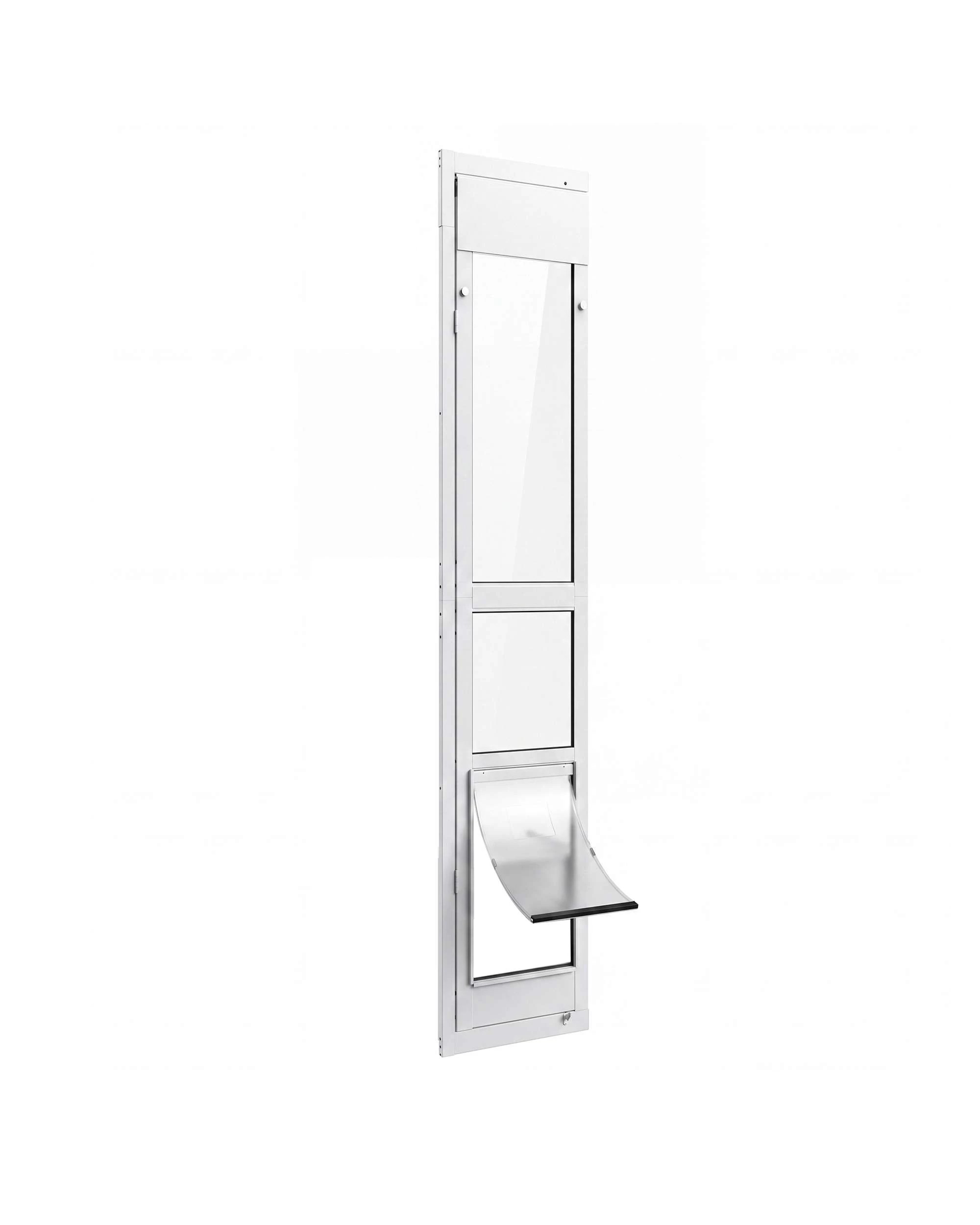 6 Advwin Aluminum Pet Door Insert for Sliding Glass Patio Door, Adjustable Height Lockable, 6 of 9