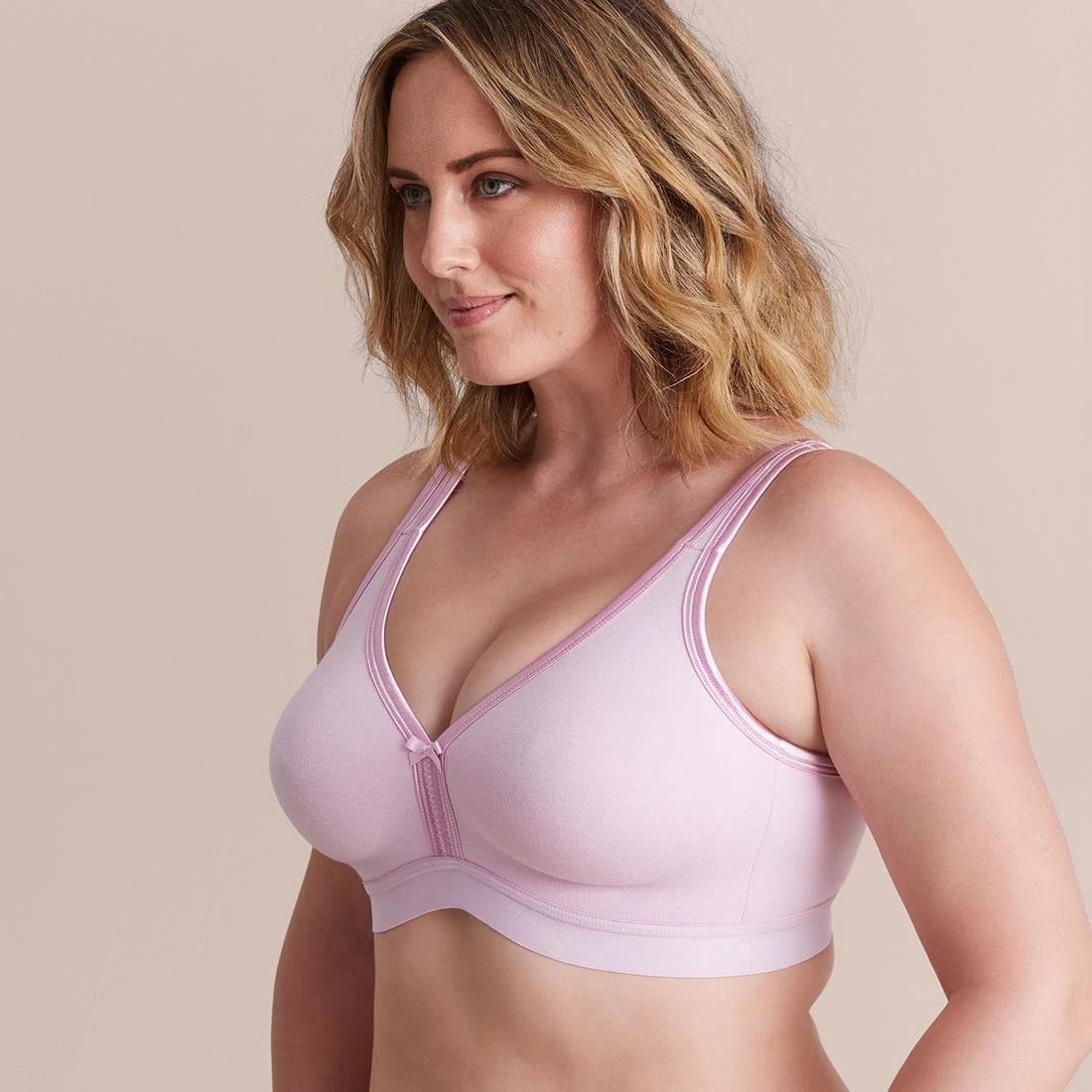 5 Target Australian Cotton Blend Womens Plus Size Moulded Wirefree Bra WINSOME ORCHID, 5 of 6