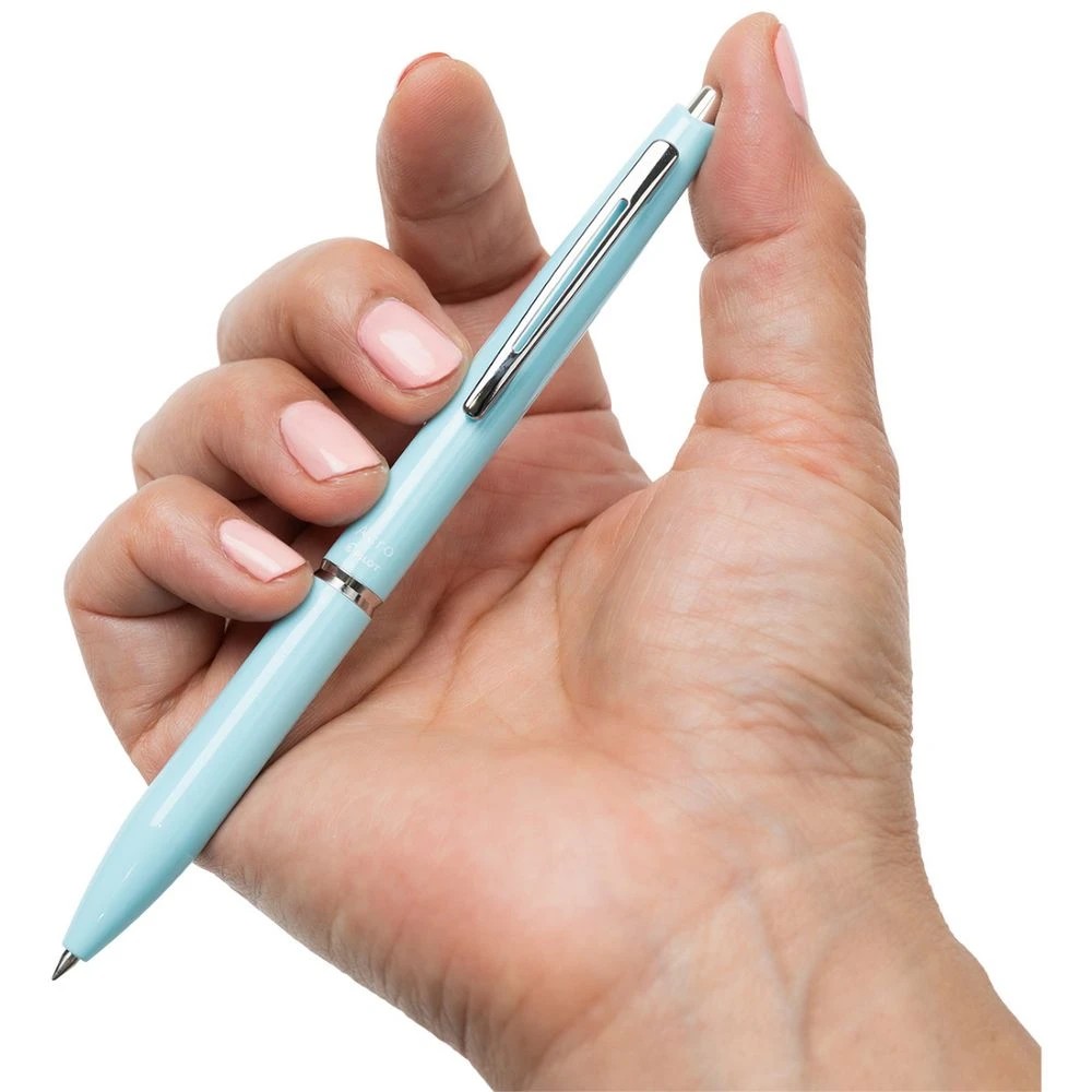 4 PILOT Acro 300 0.5mm Hybrid Ballpoint Pen Soft Blue Barrel, 4 of 6