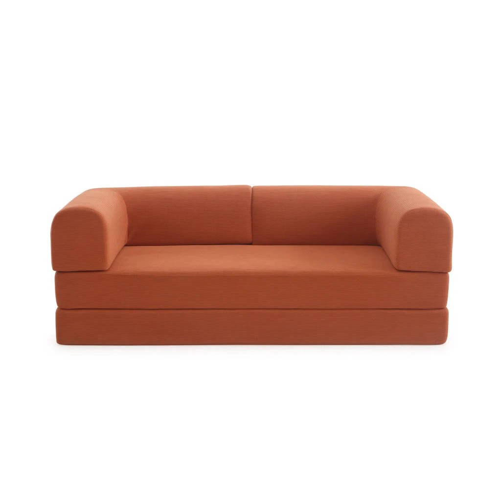 3 Zzz Atelier Luna Modular Convertible Sofa Bed - Brown, 3 of 9