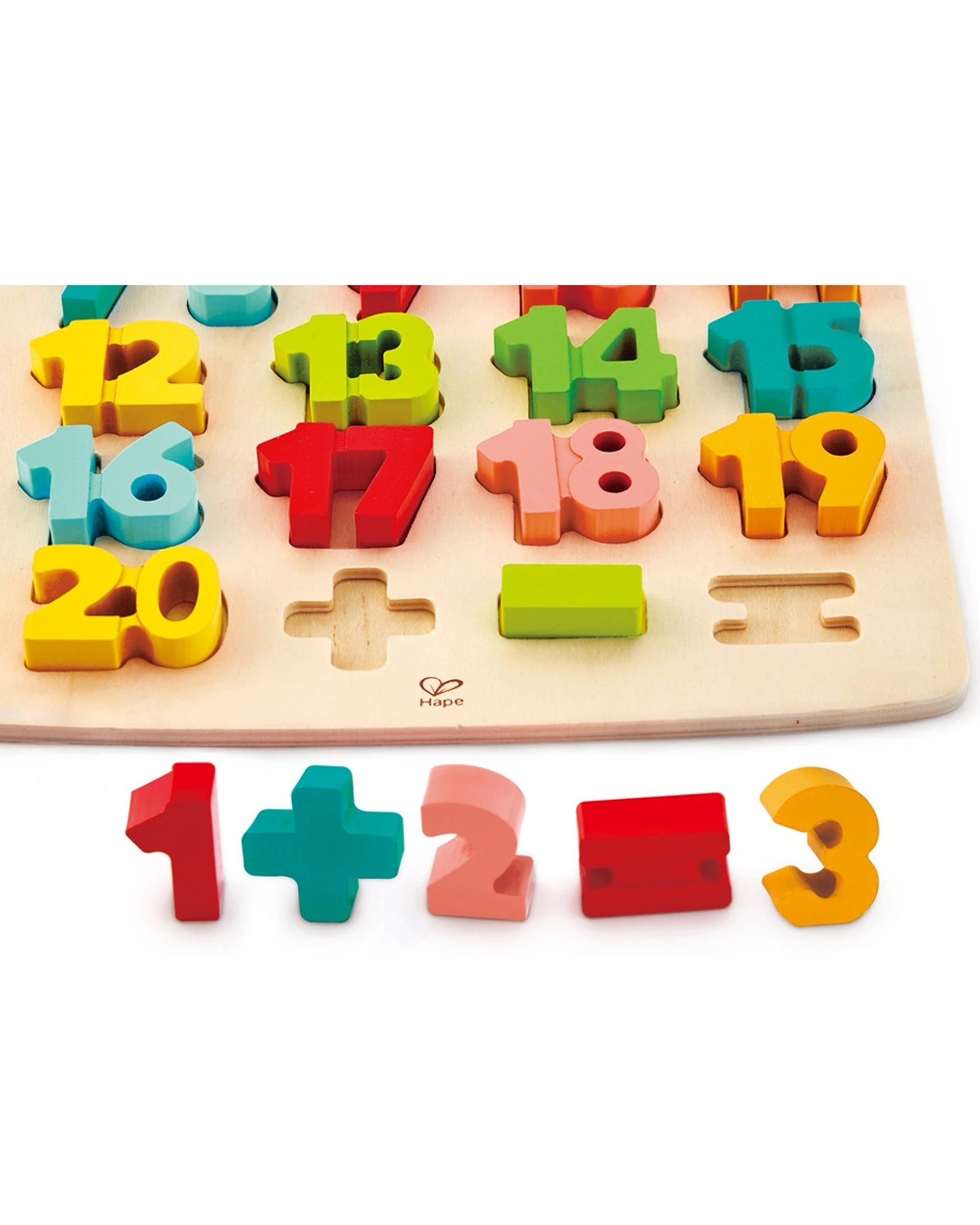 3 Hape Chunky Number Math Puzzle Educational Toy For Kids - Multi, 3 of 5