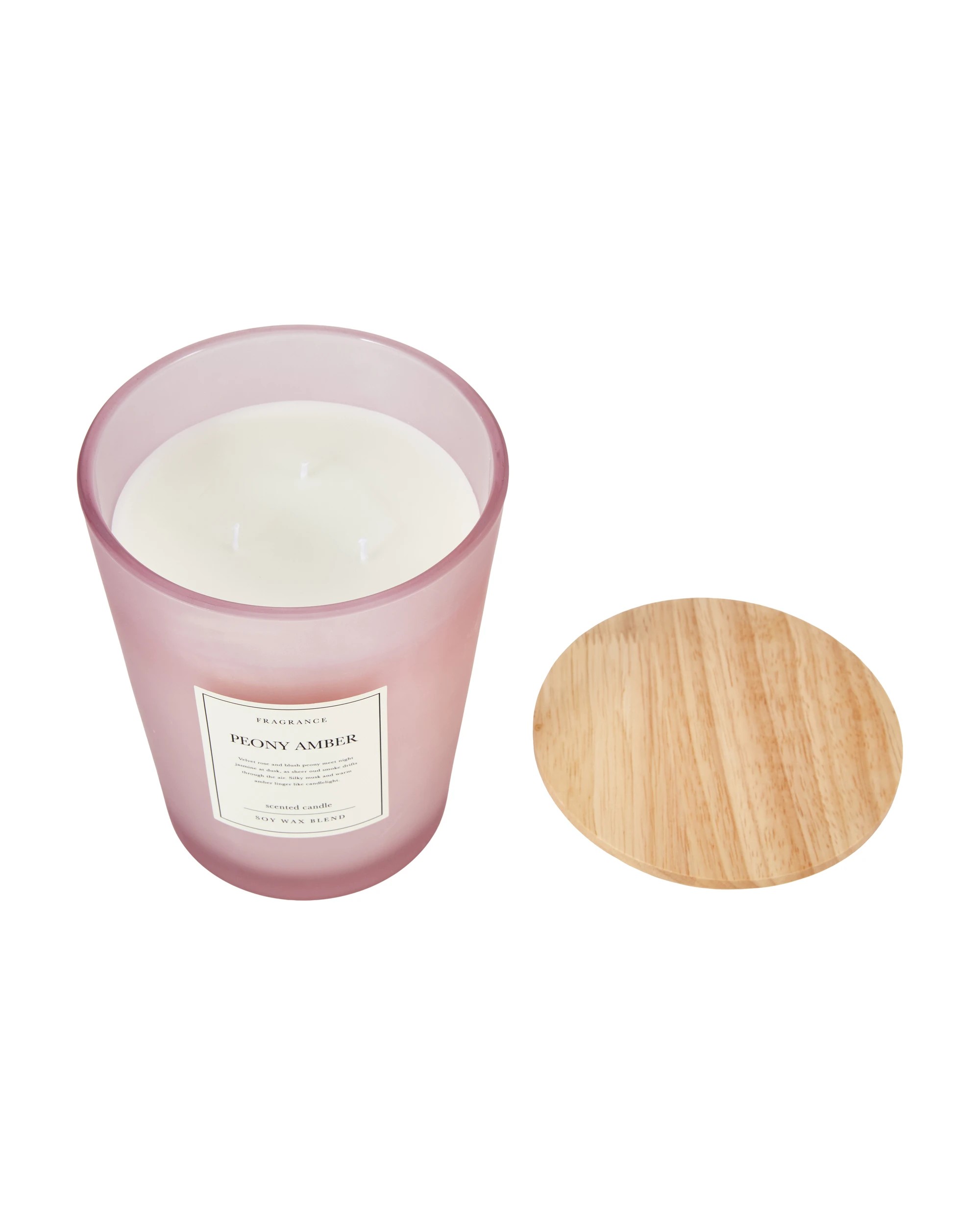 4 XL Frosted Peony Amber Candle, 4 of 5