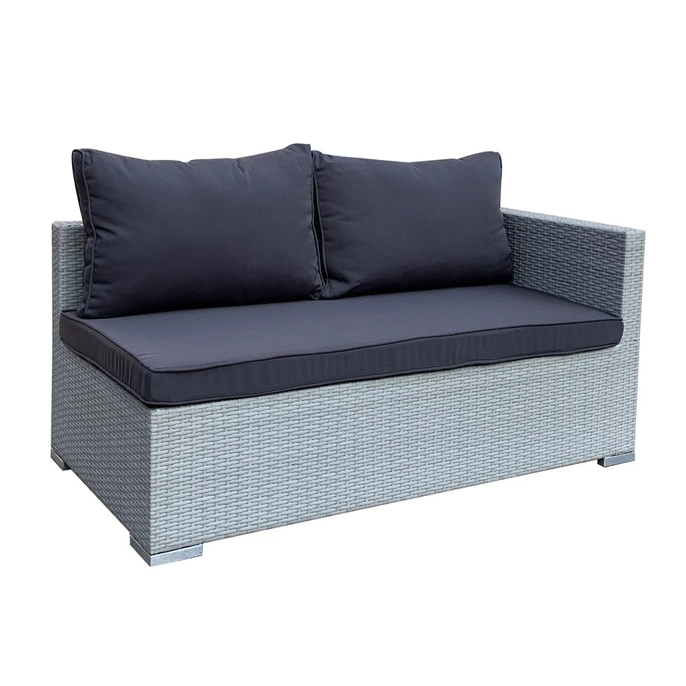 4 Elora 4pc Lounge Set Outdoor Sofa Furniture Rattan Wicker Corner W Table Garden Patio, 4 of 9