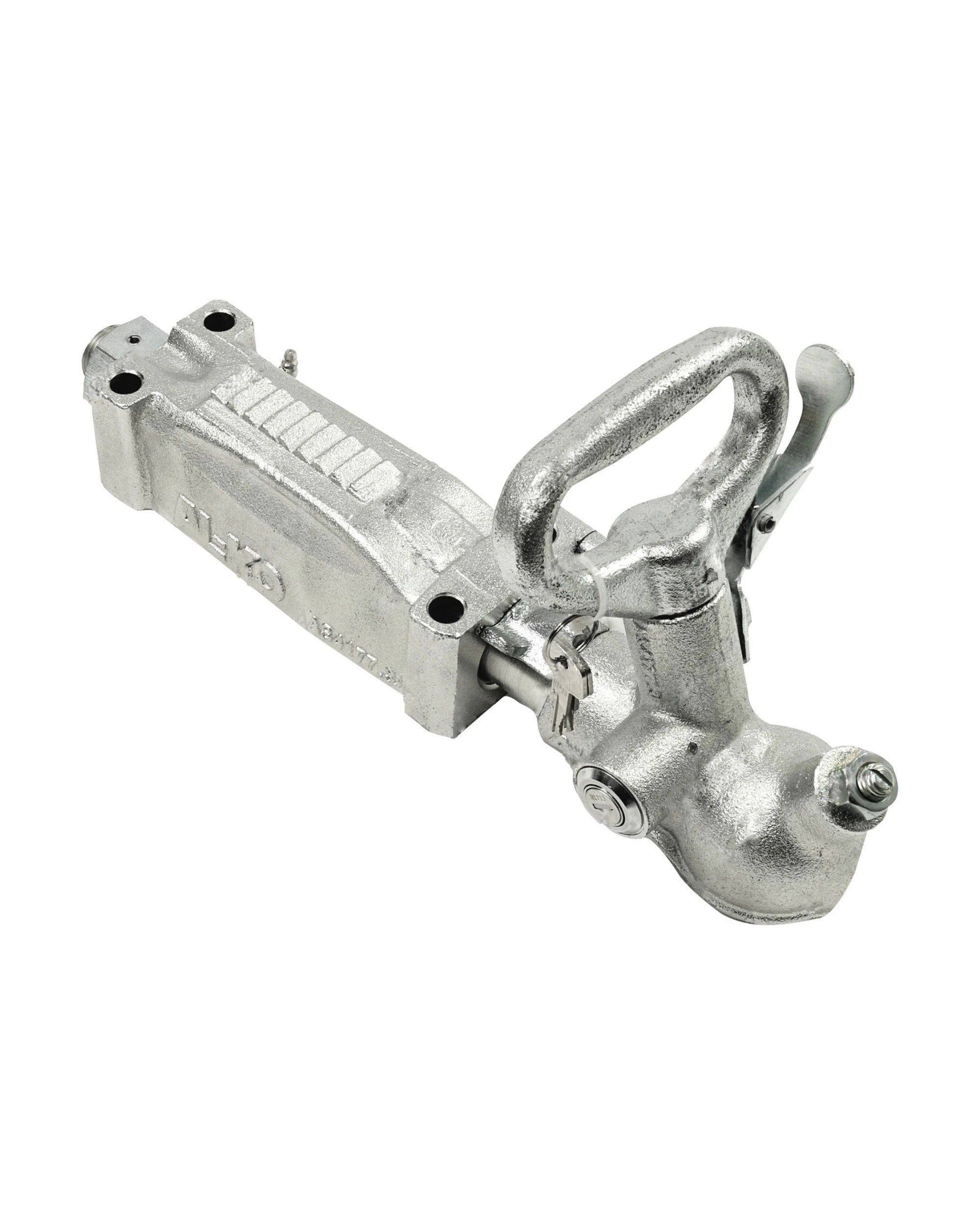 2 Alko Lockable Coupling 2 Tonne Override 614054LPL - Grey, 2 of 4