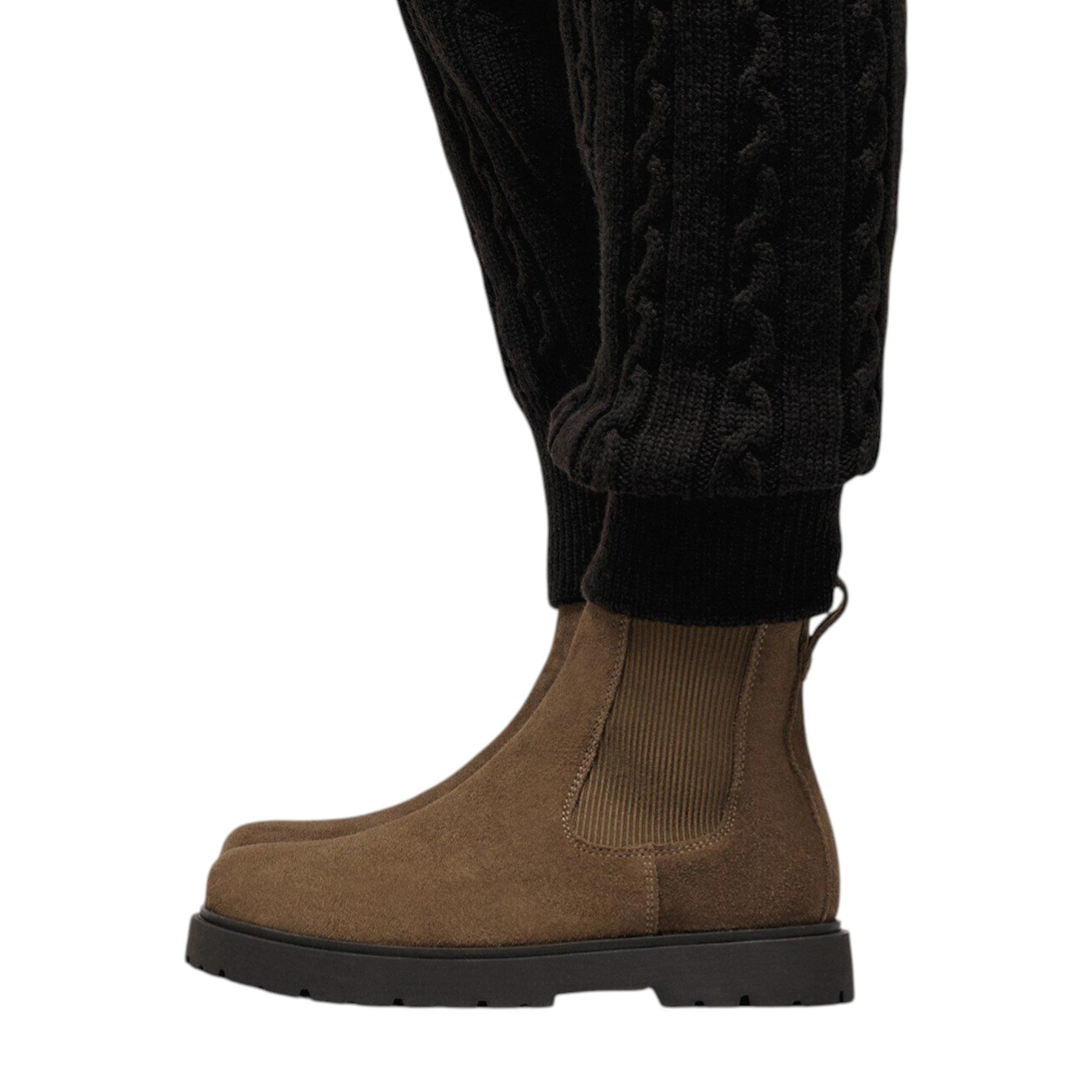 7 Birkenstock Mens Highwood Shoes Suede Leather Boots DARK TEA, 7 of 8