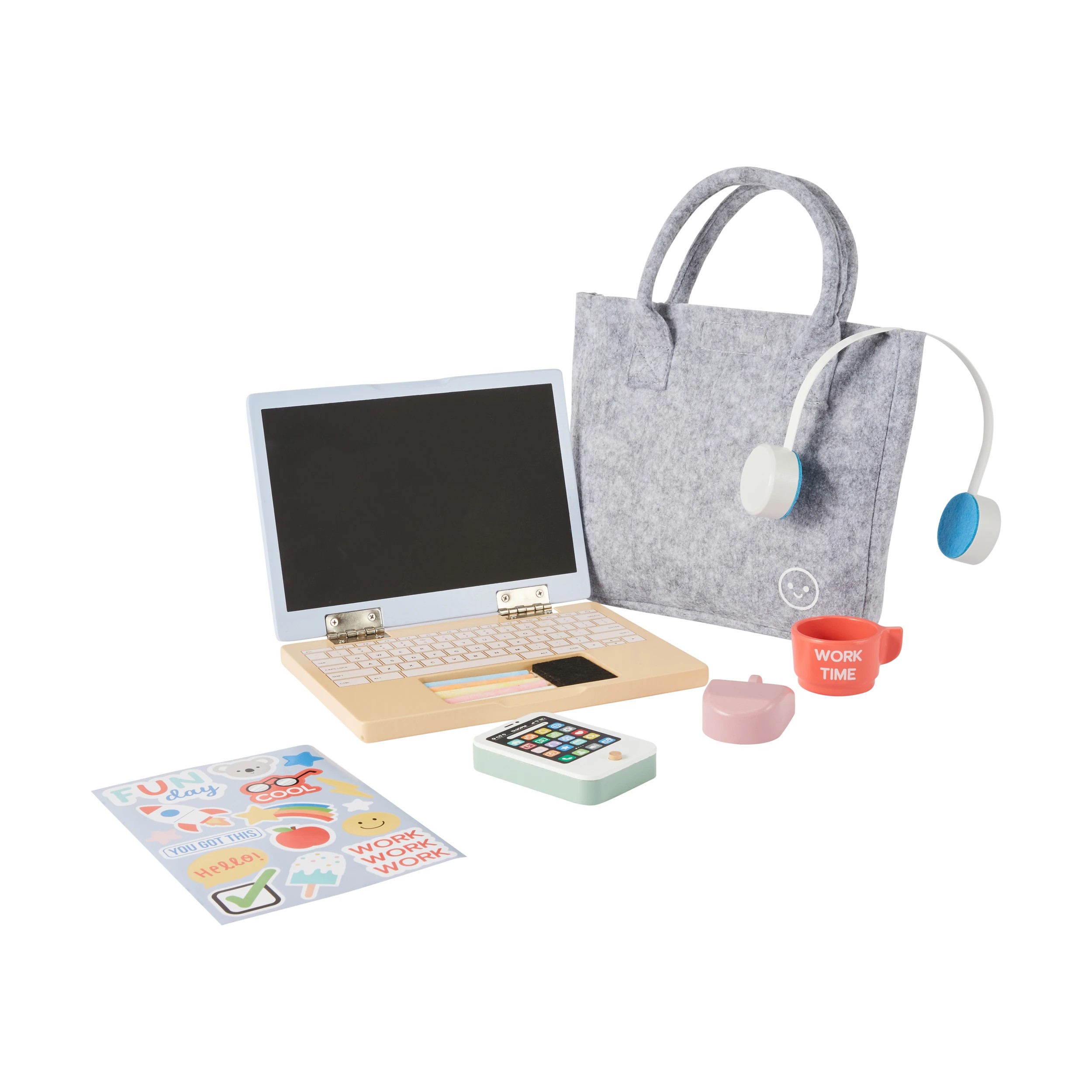 1 13 Piece Wooden Work From Home Office Set, 1 of 7