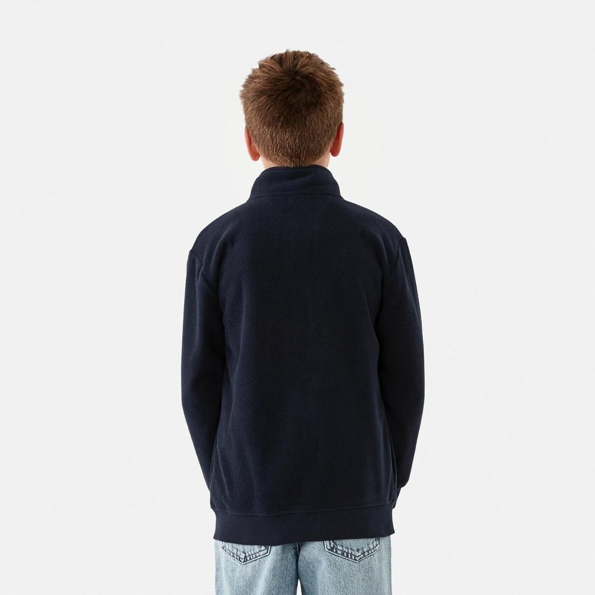 3 Zip Through Polar Fleece Sweatshirt Nvy Sphire, 3 of 10