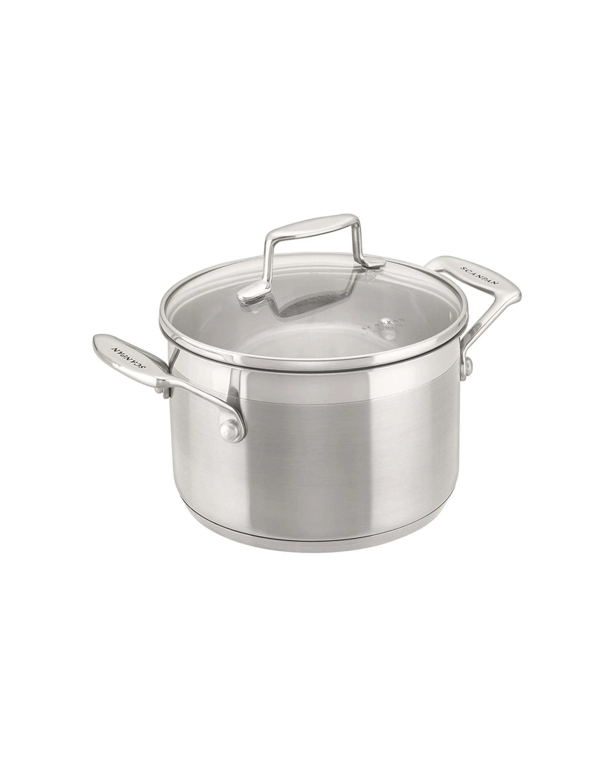 1 Scanpan Impact 2.5L Stainless Steel Casserole With Glass Lid - Silver, 1 of 1