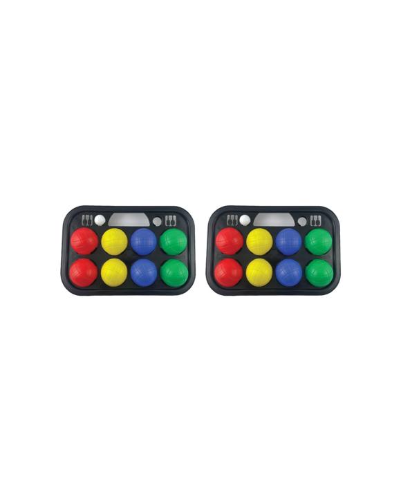 Regent 2x 9pc Bocce Ball Set Outdoor Party Family Game With Carrying Case - Multi