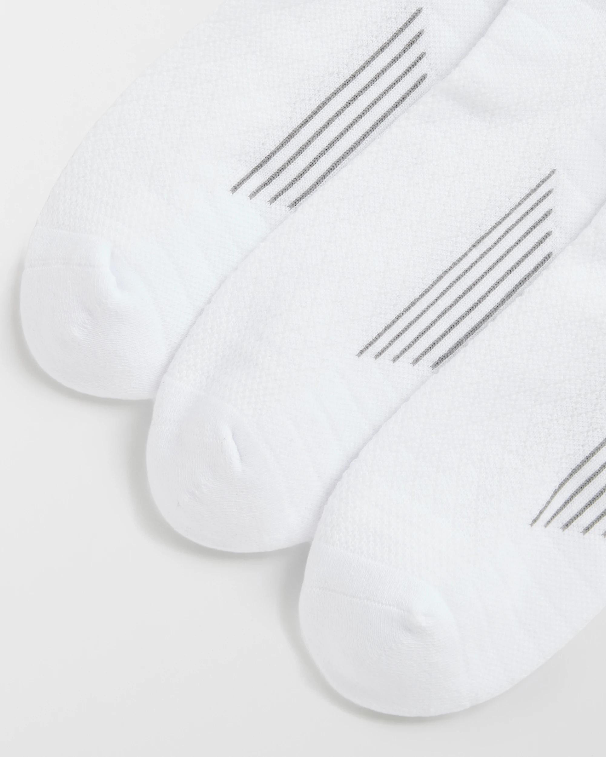2 Maxx Australian Cotton Blend 3 Pack Performance Low Cut Socks WHITE, 2 of 3
