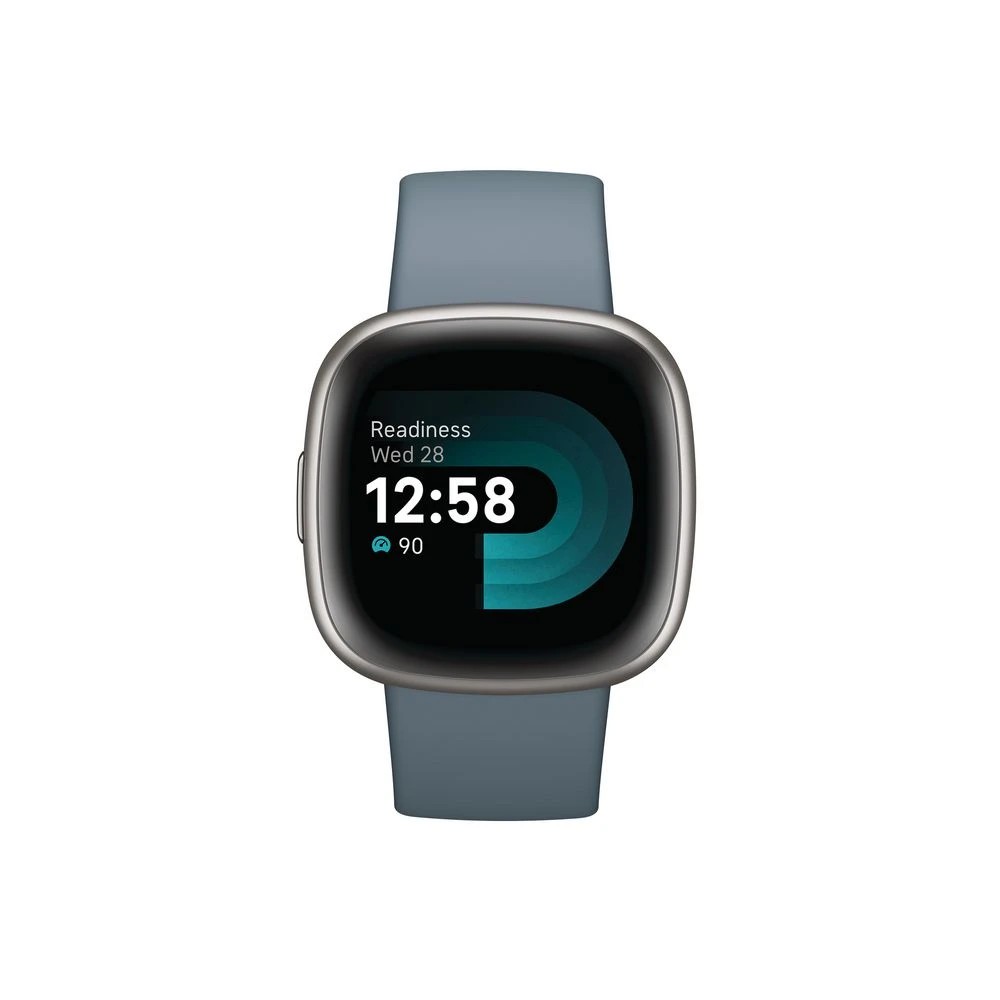 2 Fitbit Versa 4 Smart Watch Blue/Platinum, 2 of 5