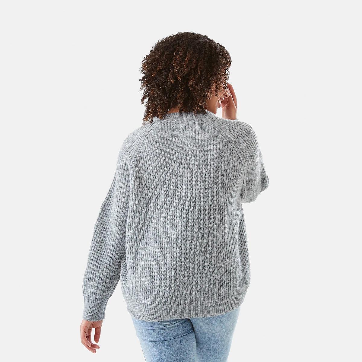 3 Loose Knit Jumper Grey Mrl, 3 of 6