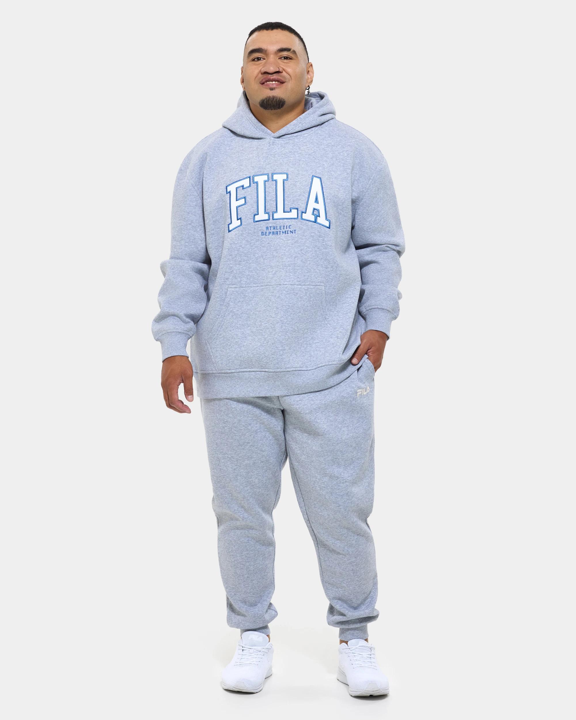 2 Fila Plus Heavyweight Trackpants GREY MARLE, 2 of 7