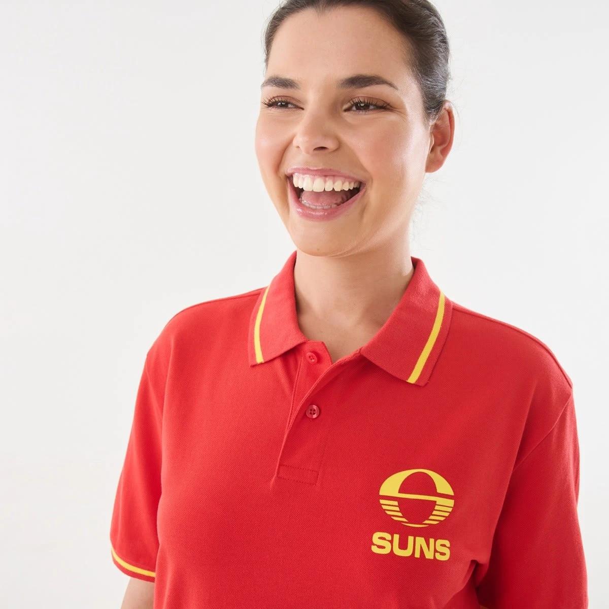 4 Official AFL Adult Polo Shirt Gc Suns, 4 of 6