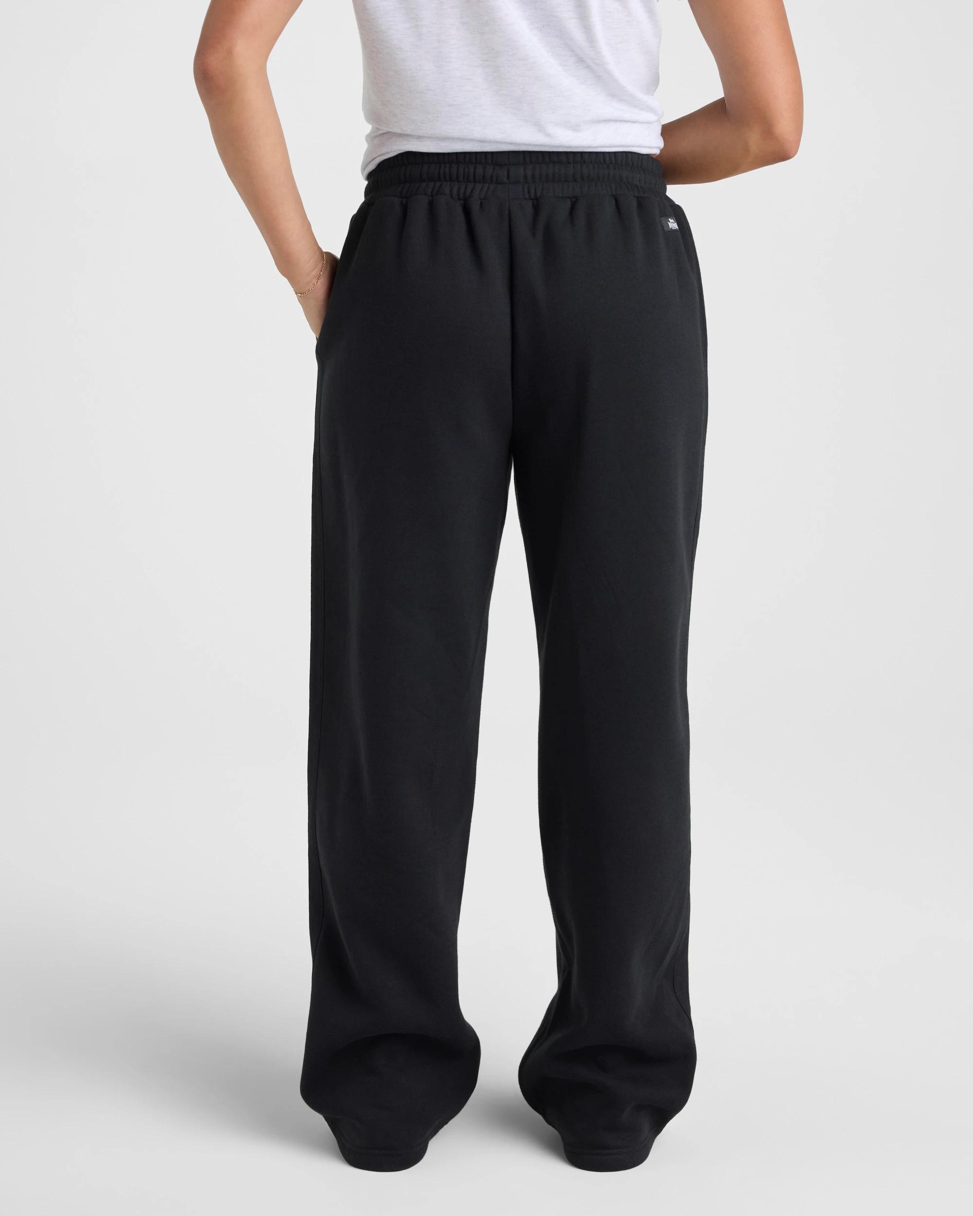 3 Lonsdale London Straight Leg Trackpants BLACK, 3 of 6