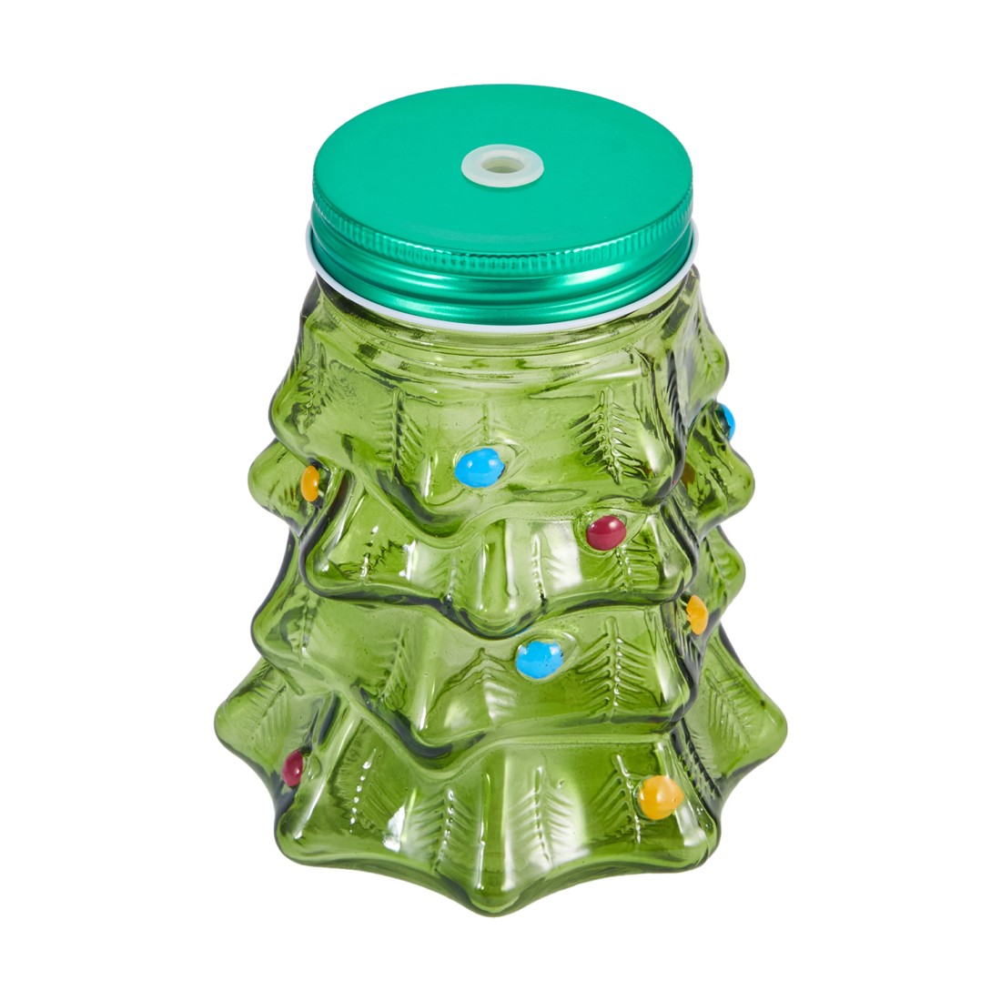 4 Christmas Tree Drink Jar and Straw, 4 of 7