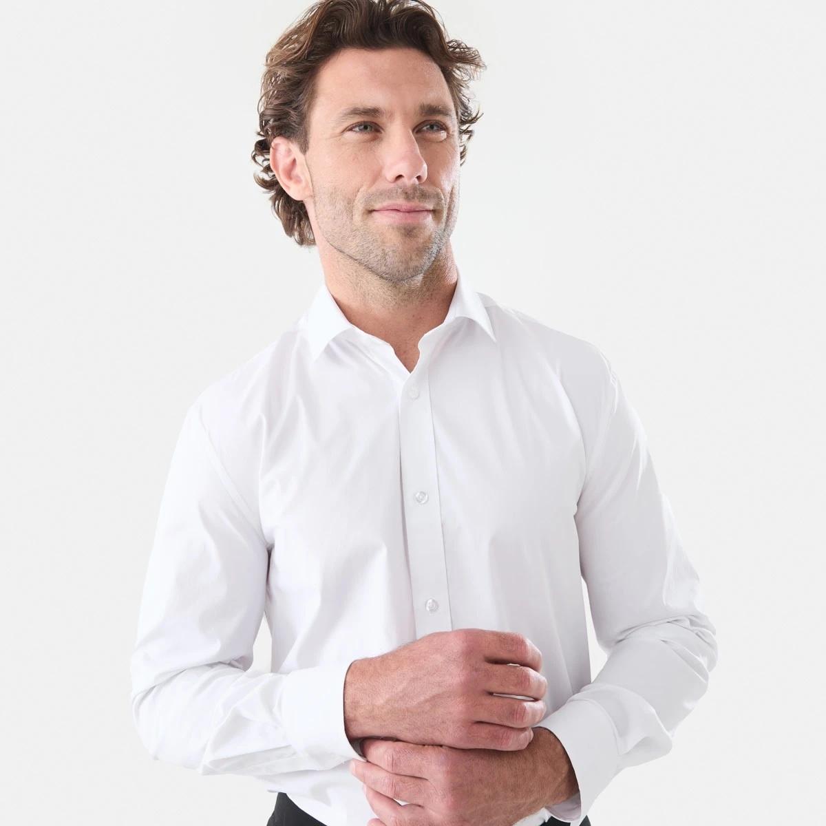 4 Workwear Long Sleeve Business Shirt White, 4 of 6