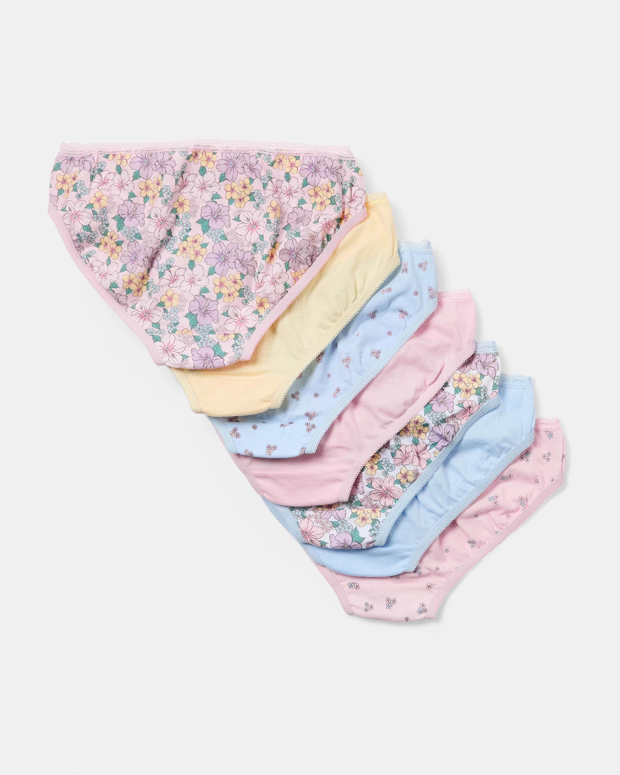 2 7 Pack Briefs Pnk Floral, 2 of 10