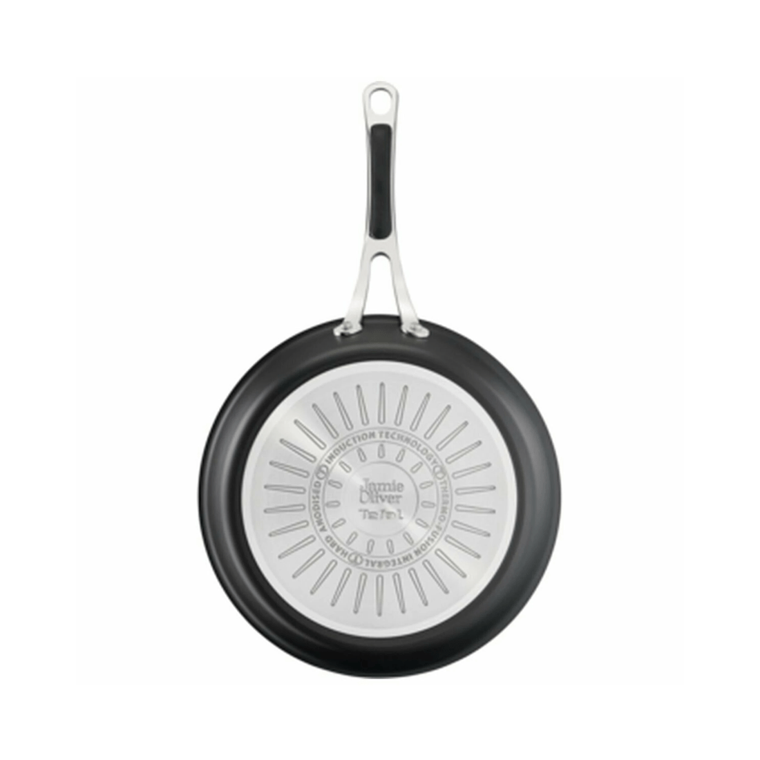 2 Tefal Jamie Oliver Cook's Classics Induction Non-Stick Hard Anodised 2 Piece Frypan Cookware Set, 2 of 5