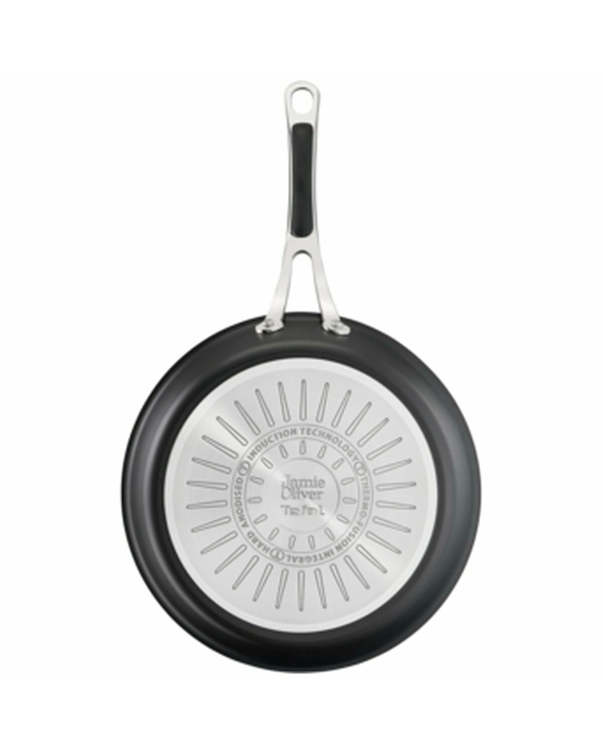 2 Tefal Jamie Oliver Cook's Classics Induction Non-Stick Hard Anodised 2 Piece Frypan Cookware Set, 2 of 5