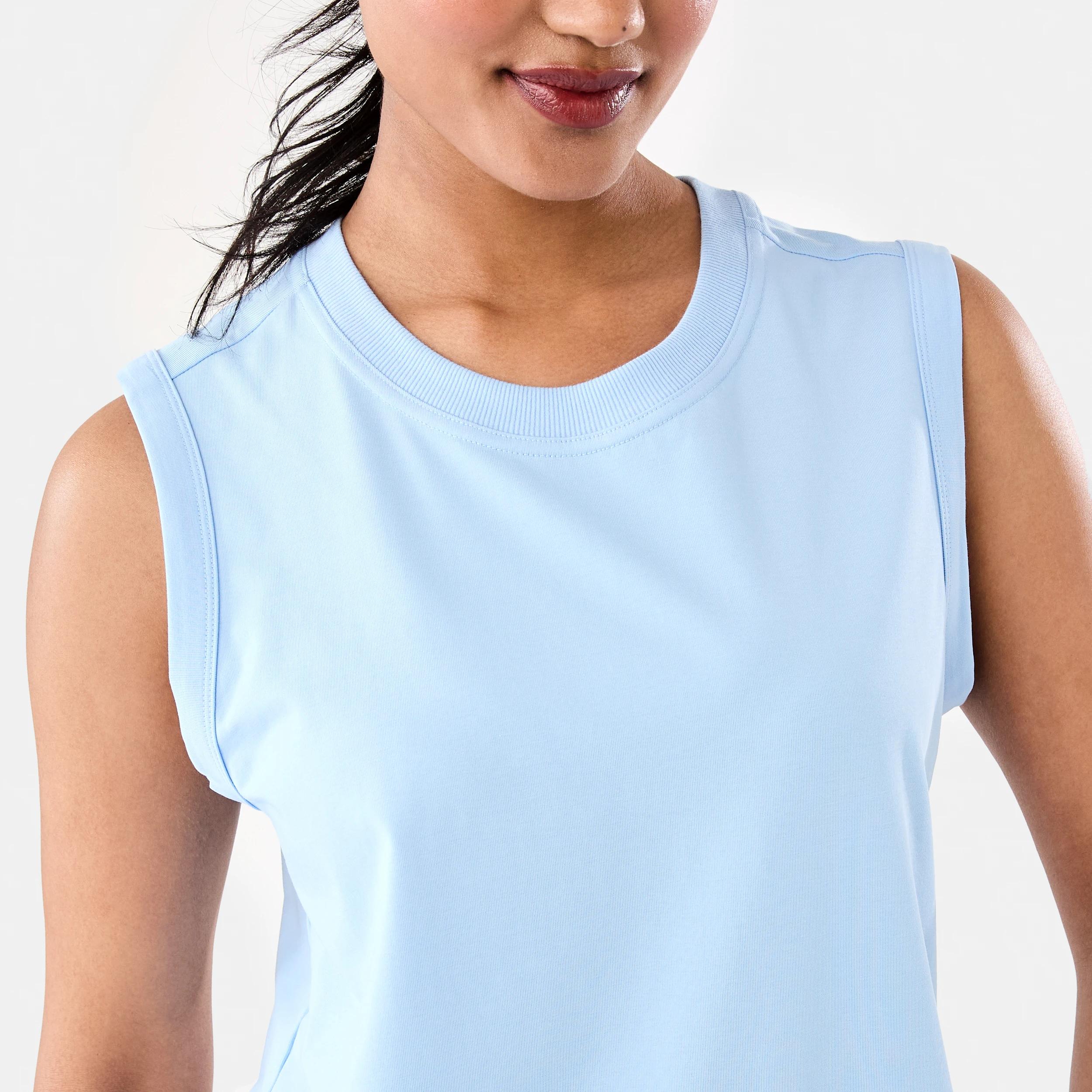 6 Active Womens Muscle Tank Blu Melody, 6 of 8