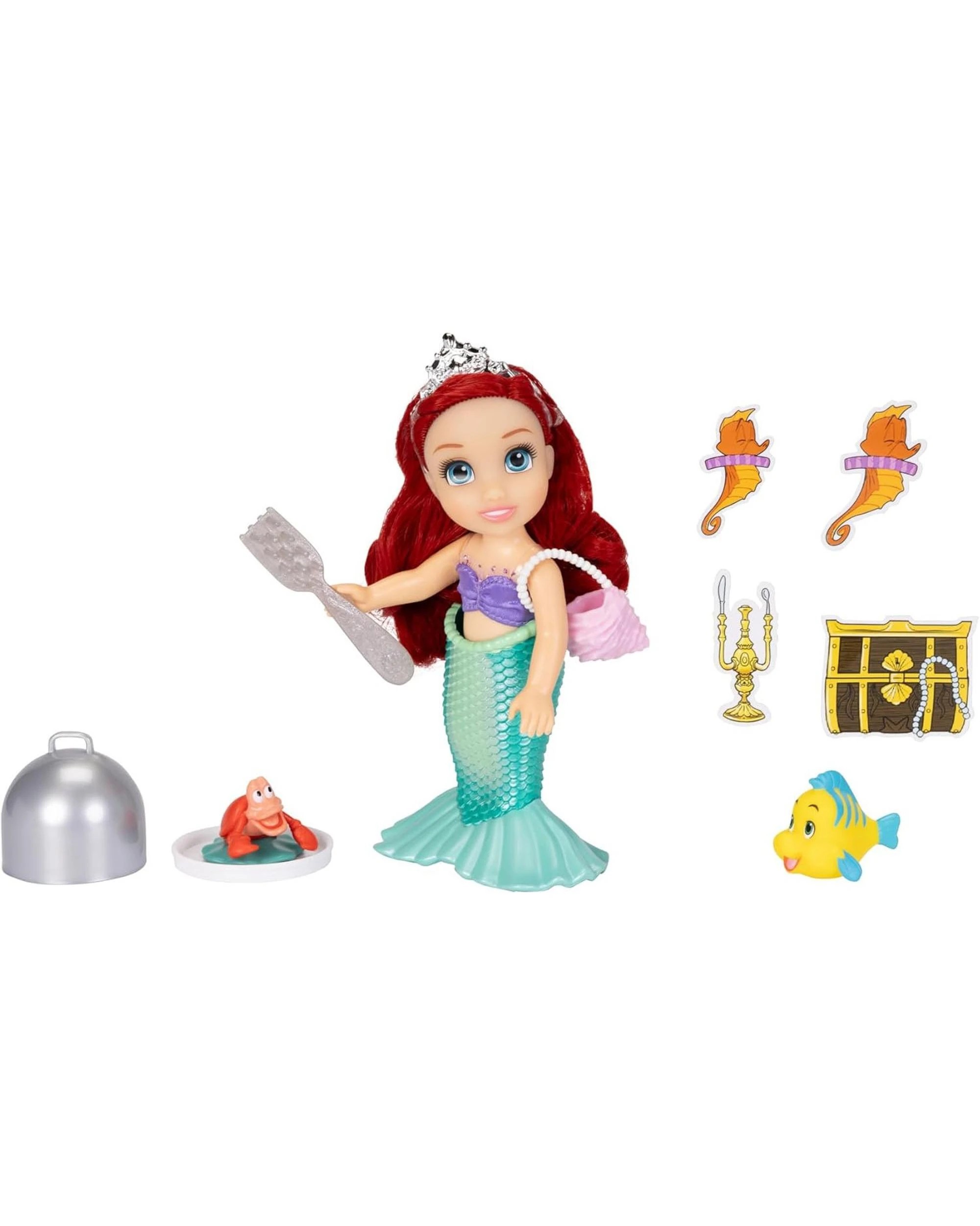 3 Disney Princess Sea and Land Ariel Doll Playset, 3 of 9