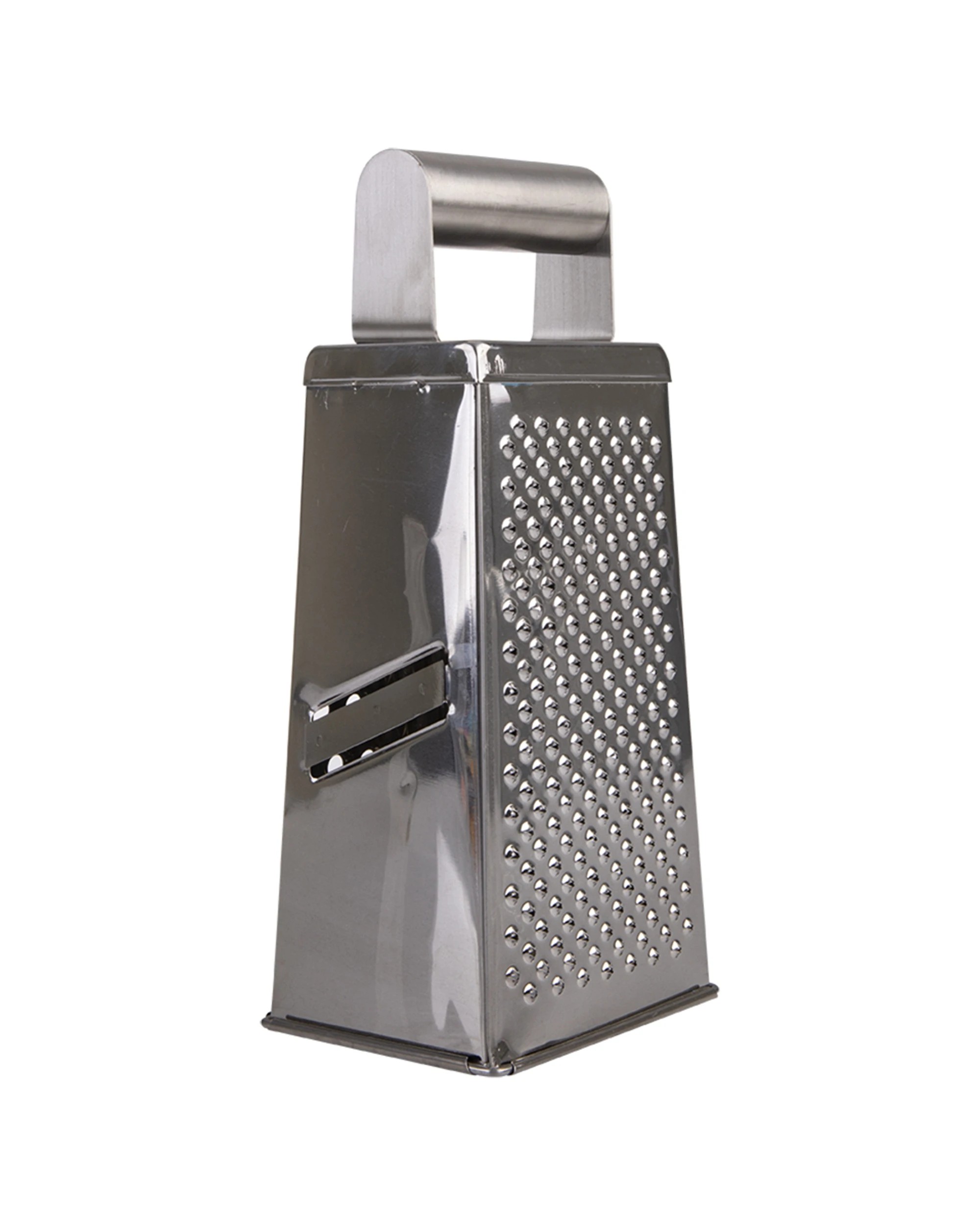 3 Appetito Stainless Steel Deluxe Grater 4 Sided Kitchen Cooking Tool - Metallic, 3 of 4