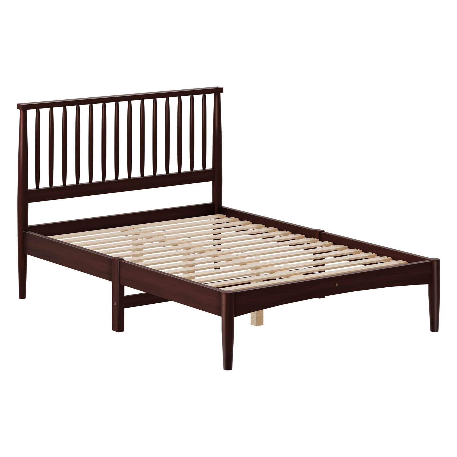 10 Alfordson Bed Frame Wooden Double Size Timber Base Platform Walnut Caelus - Natural, 10 of 10