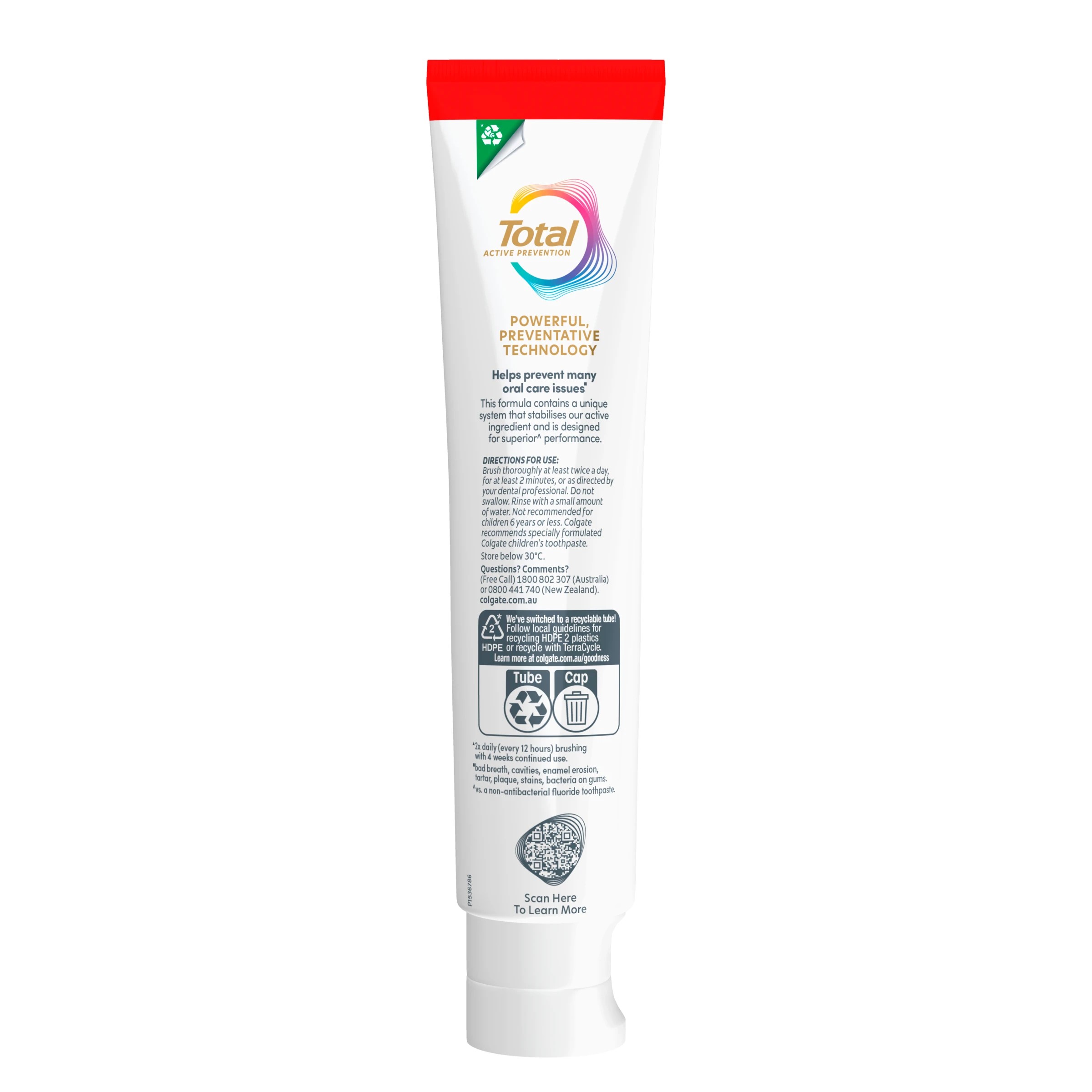 4 Colgate Total Original Antibacterial Fluoride Toothpaste, 4 of 10