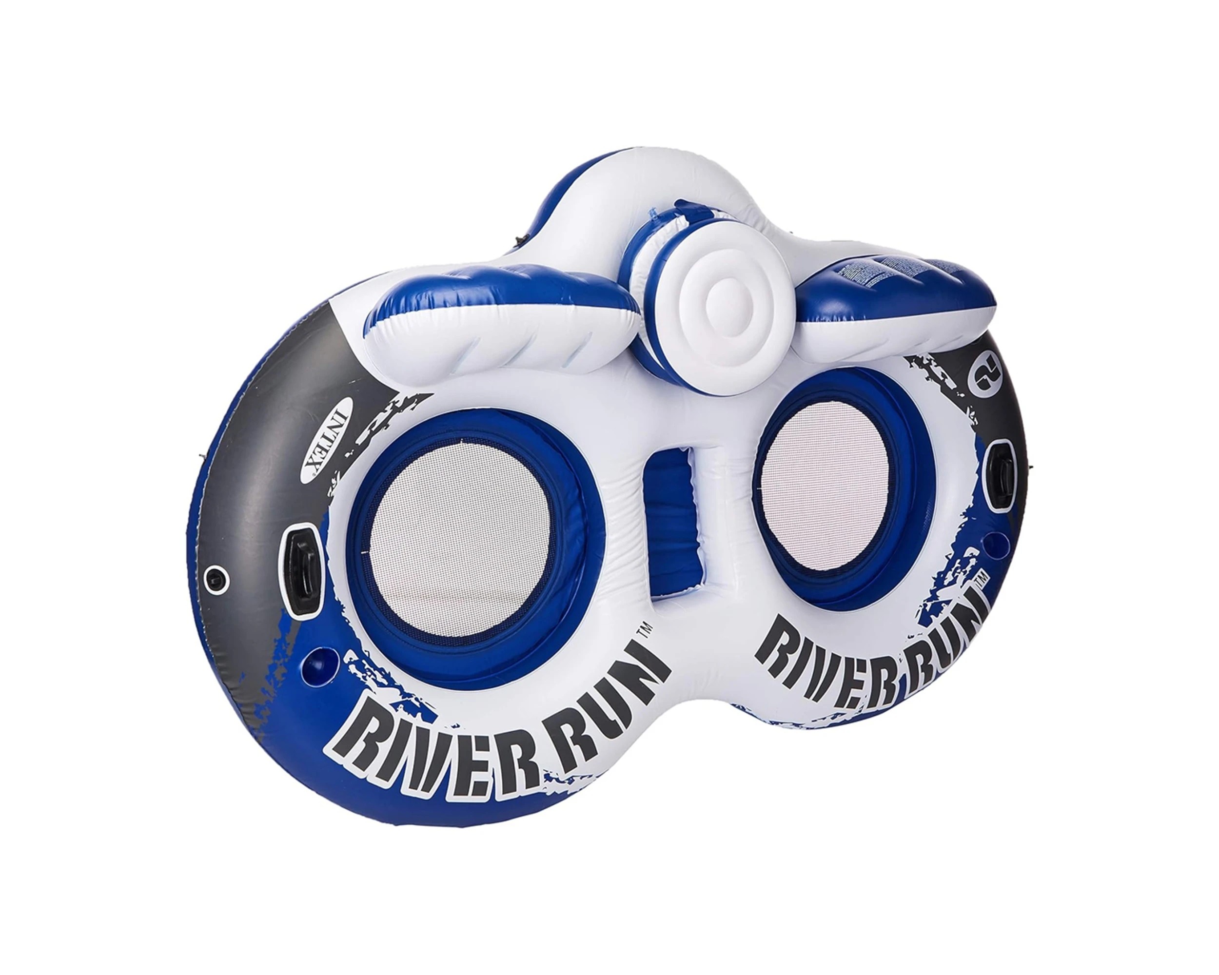 1 INTEX River Run II Two Person Inflatable Floating Lake Tube - Lake Float - Multi, 1 of 5