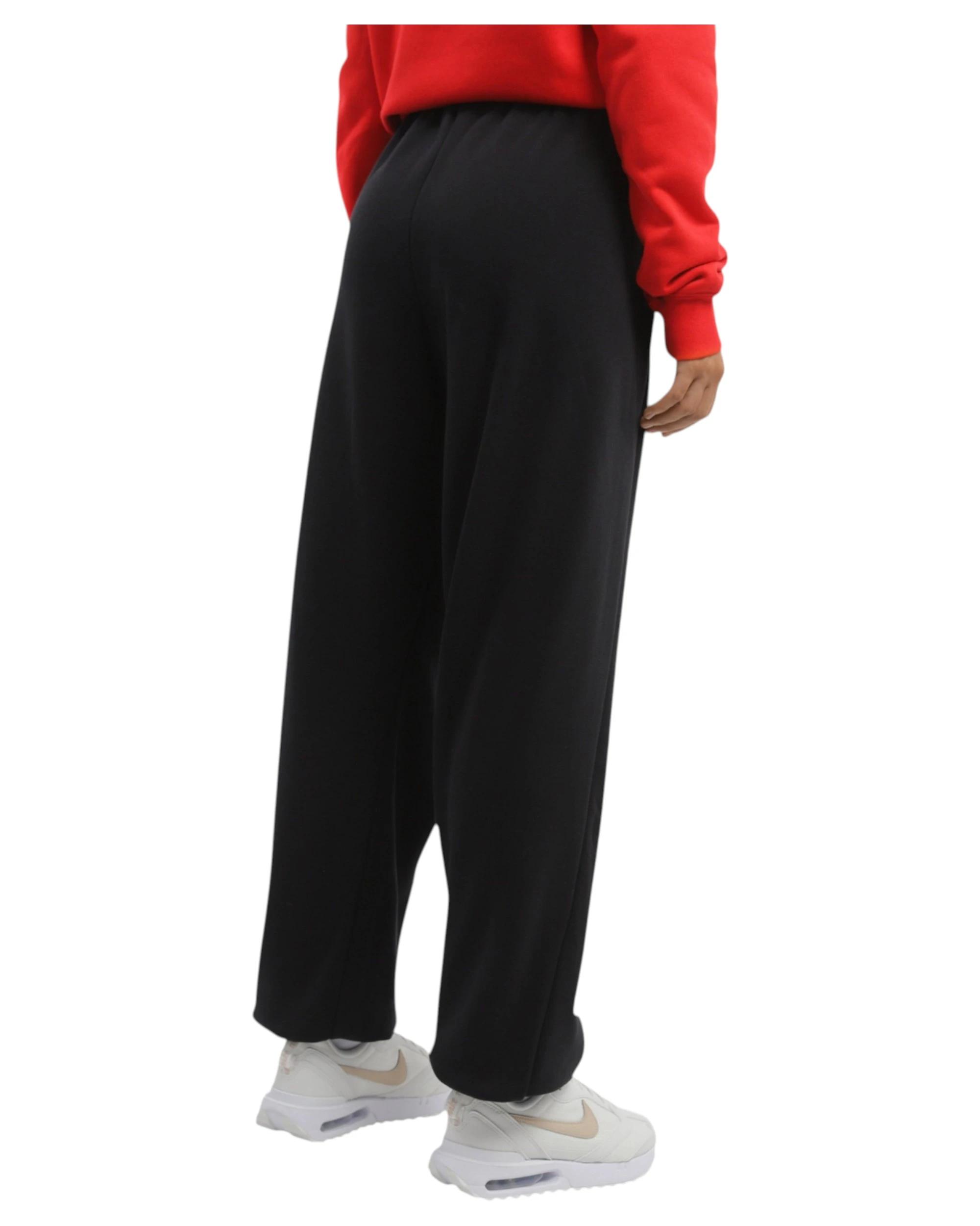 2 Nike Womens Sportswear Air Fleece Oversized High-Rise Joggers BLACK, 2 of 4