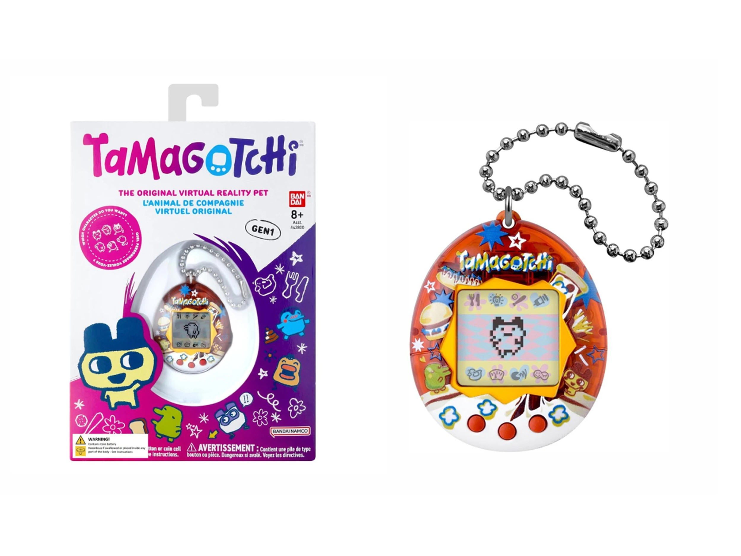 2 Tamagotchi The Original Virtual Reality Pet - Assorted, 2 of 7