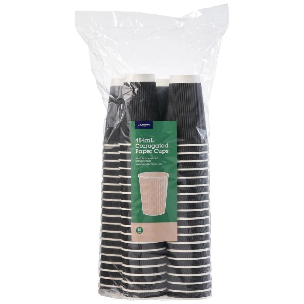 1 J.Burrows Corrugated Cups 454mL 480 Pack, 1 of 4