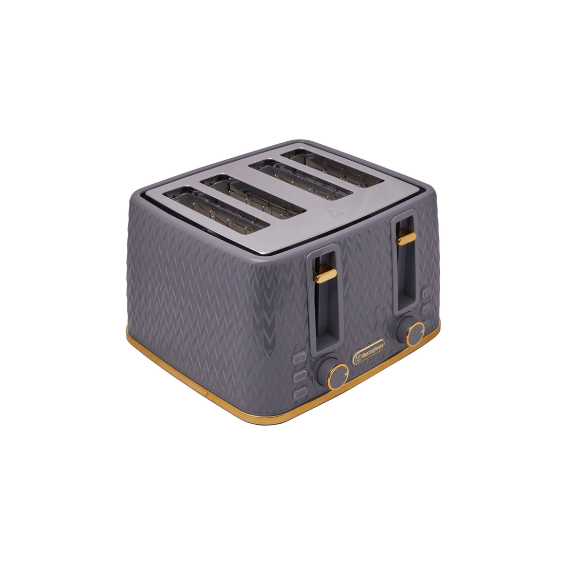 3 Westinghouse 1.7l Kettle & 4 Slice Toaster Pack Grey/gold Zig Zag Pattern
 - Grey, 3 of 8