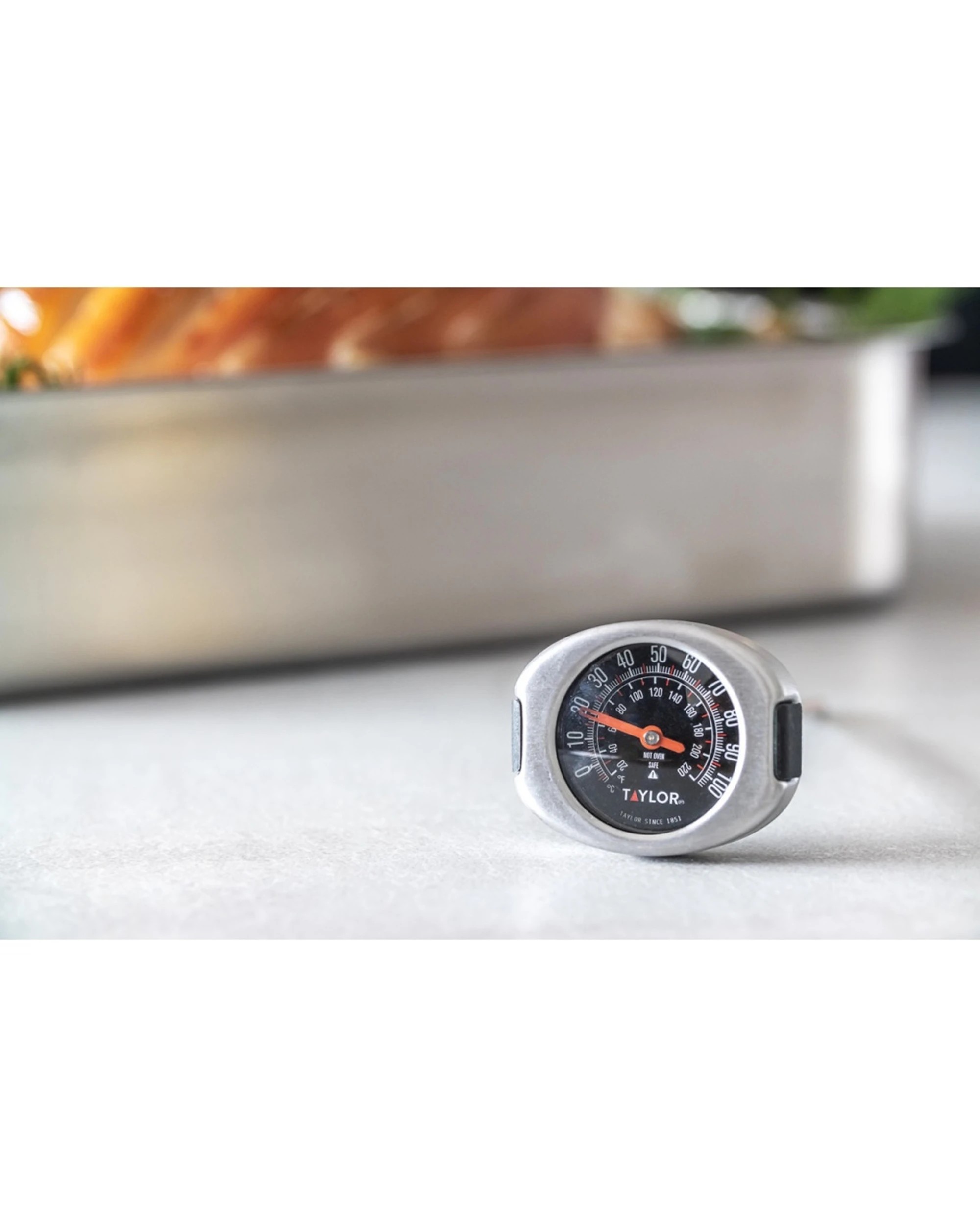 4 Taylor Stainless Steel Silicone Grip Pro Meat Thermometer 15.5x4.5x3.5cm, 4 of 6
