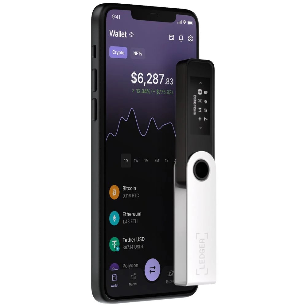 6 Ledger Nano S Plus Crypto Wallet Matte Black, 6 of 8