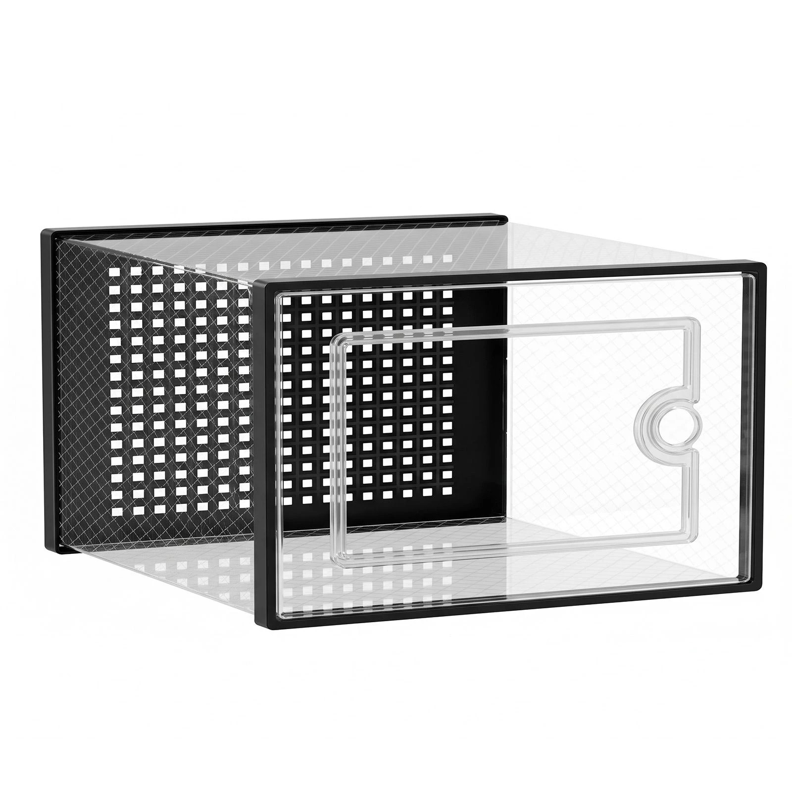 Ausway Large Shoe Storage Boxes 12PCS Clear Plastic Stackable Organiser ...