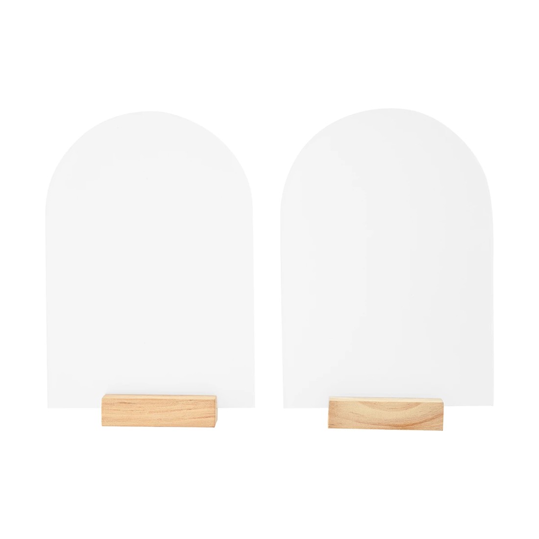 6 2 Pack A5 Acrylic Signs with Wooden Bases, 6 of 8