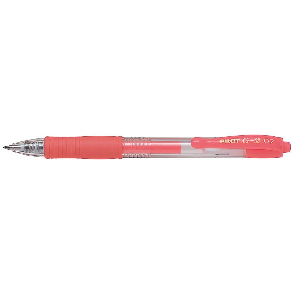 1 PILOT G2 Gel Pen 0.7mm Neon Red, 1 of 2