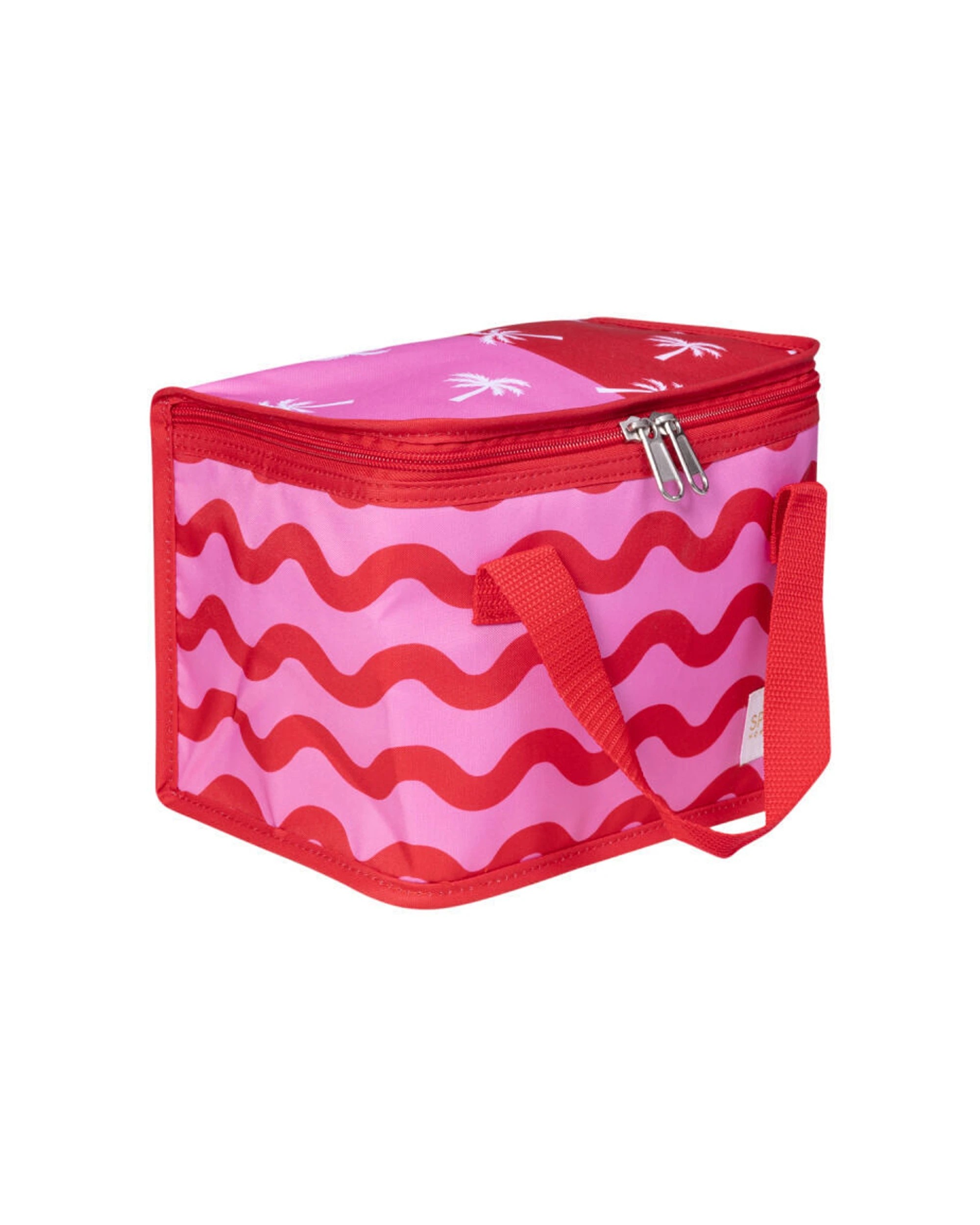 2 Splosh 2PK Summer Waves Insulated Soft Lunch Bag Food & Drink Storage 24x17cm - Pink, 2 of 6