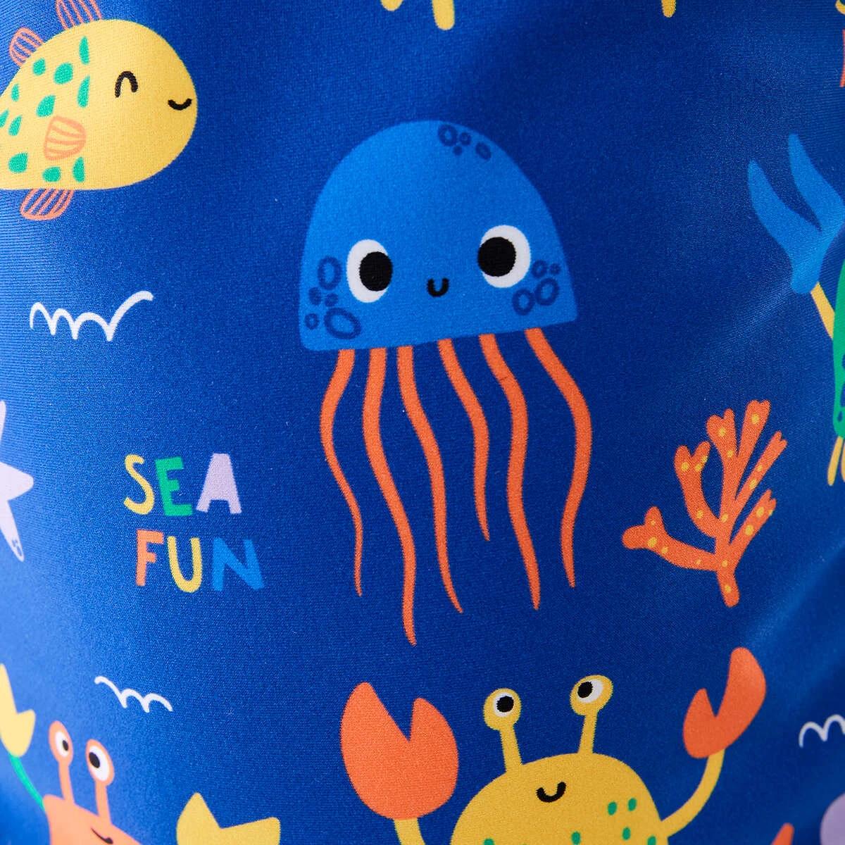 5 Printed Long Sleeve Rash Vest Naut Crab, 5 of 9
