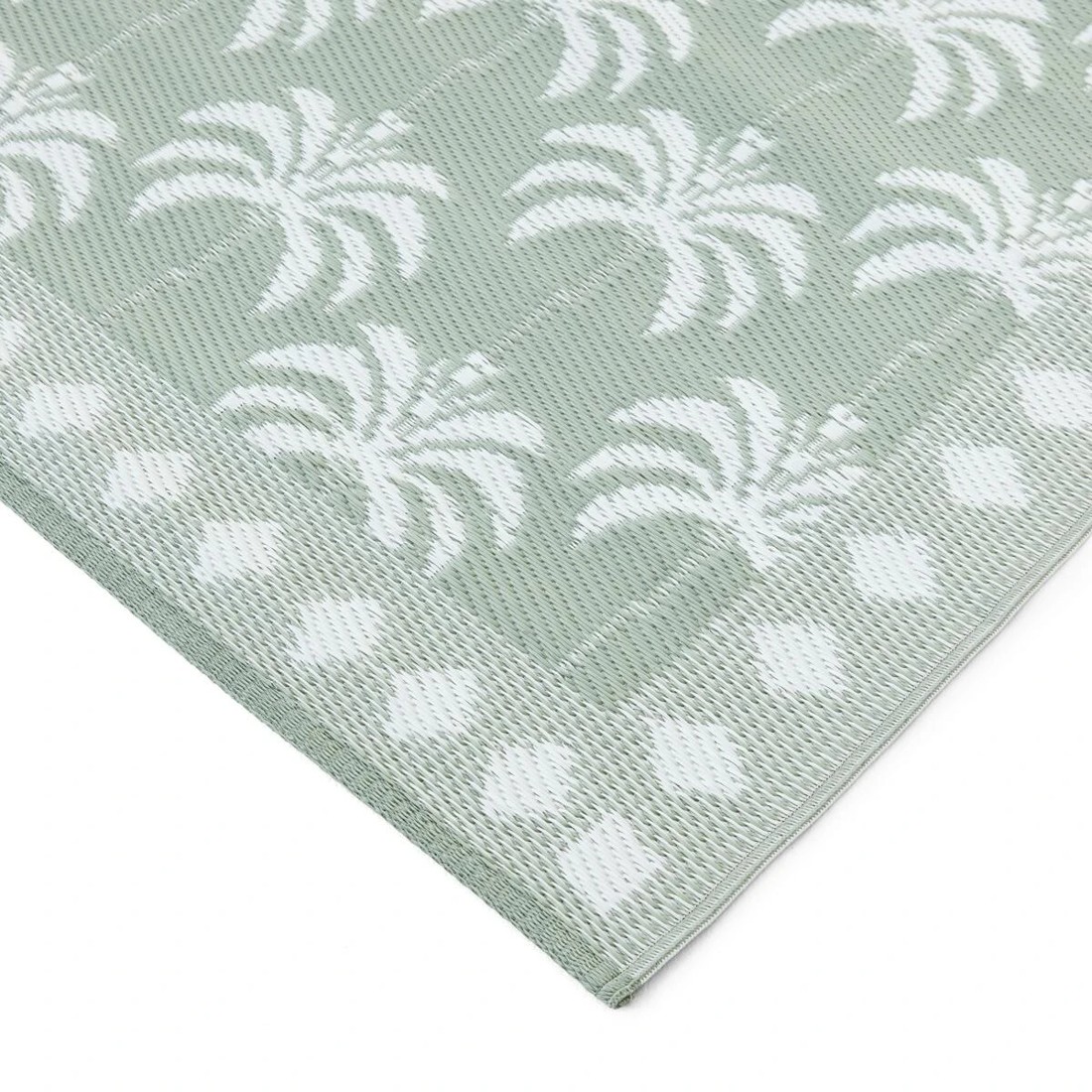 3 Palm Outdoor Rug - Green - 270cm x 180cm, 3 of 4